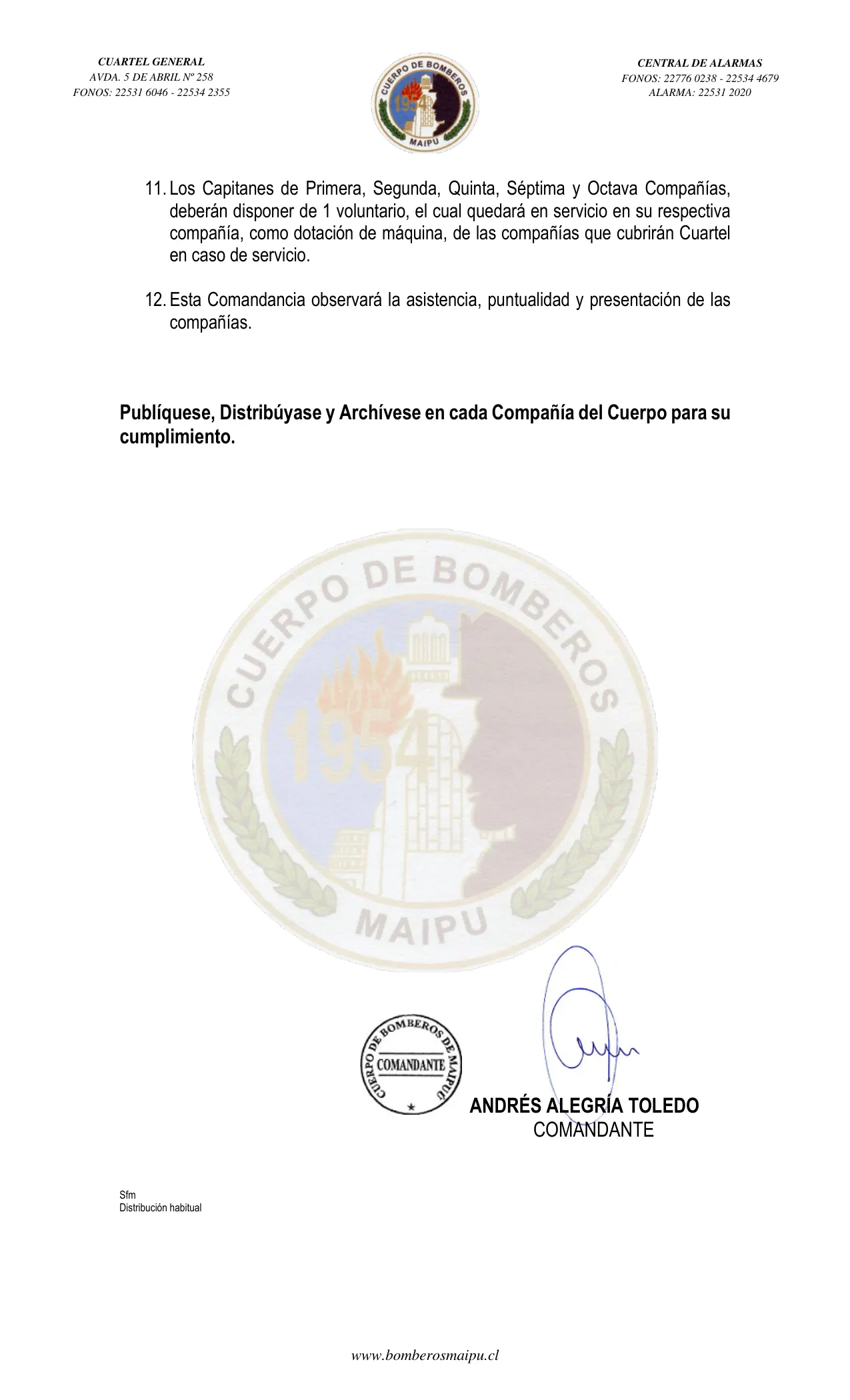 Página 2 de Orden del Día N° 74/2023