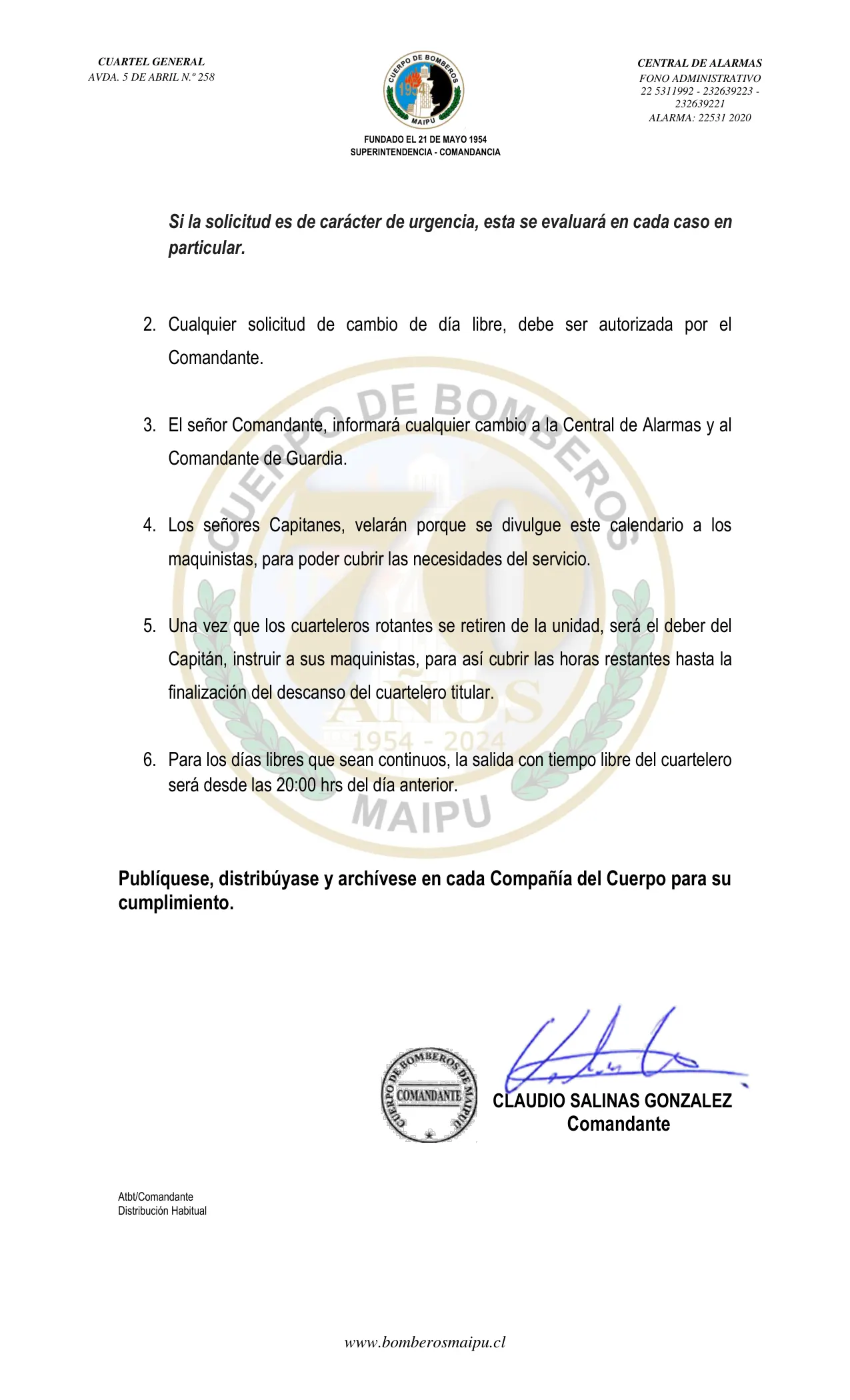 Página 2 de Orden del Día N° 68/2024