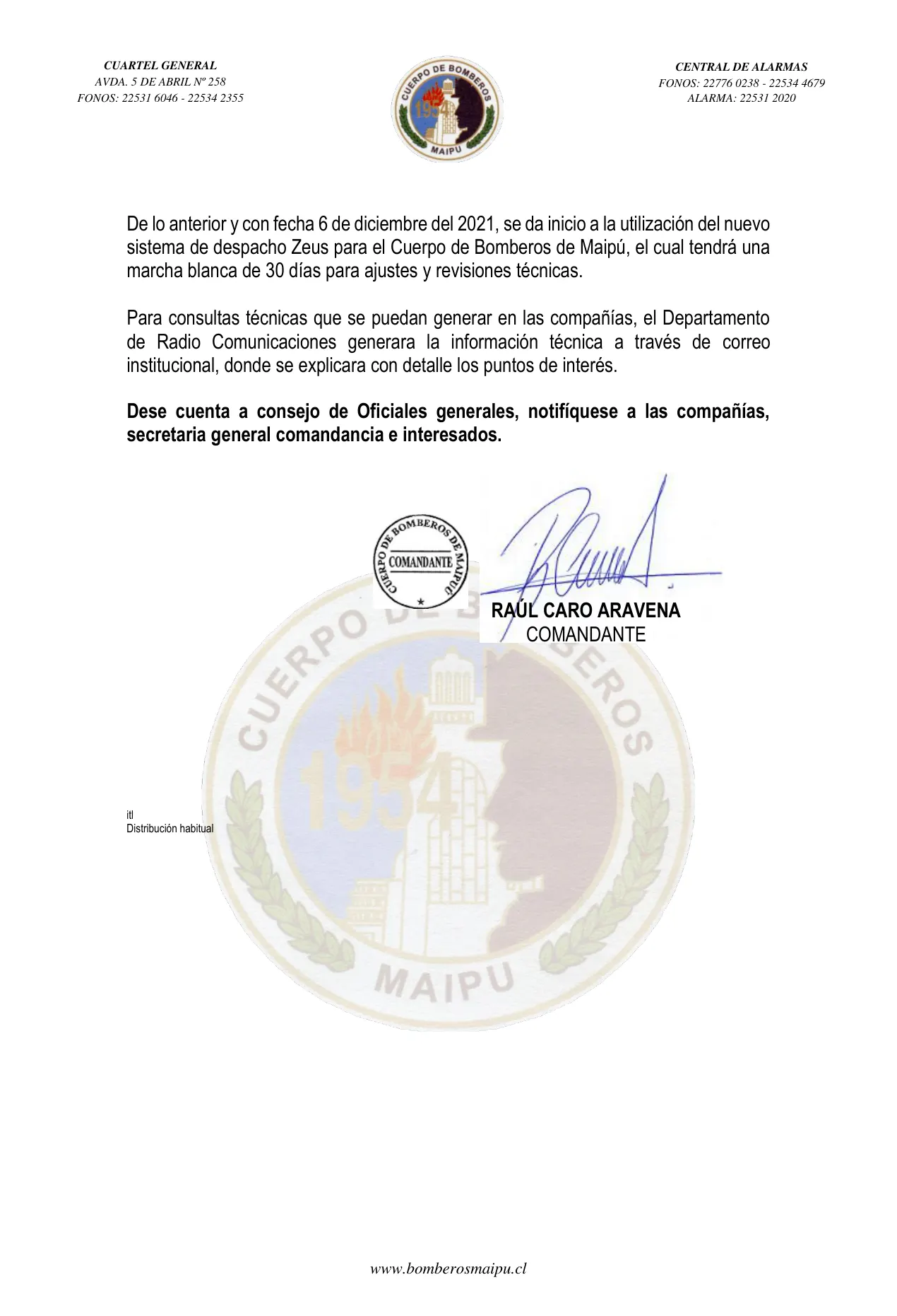 Página 2 de Orden del Día N° 79/2021