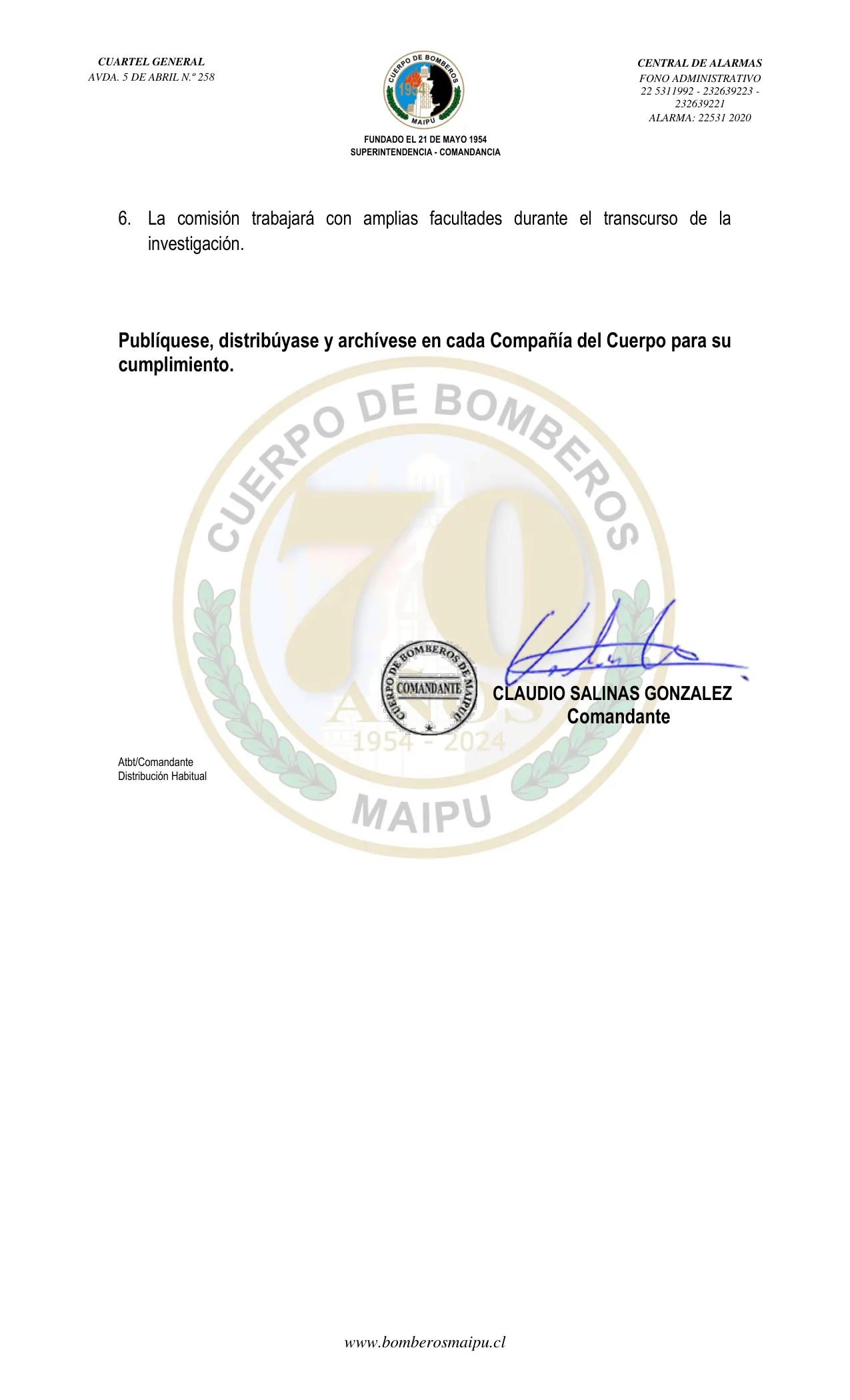 Página 2 de Orden del Día N° 81/2024