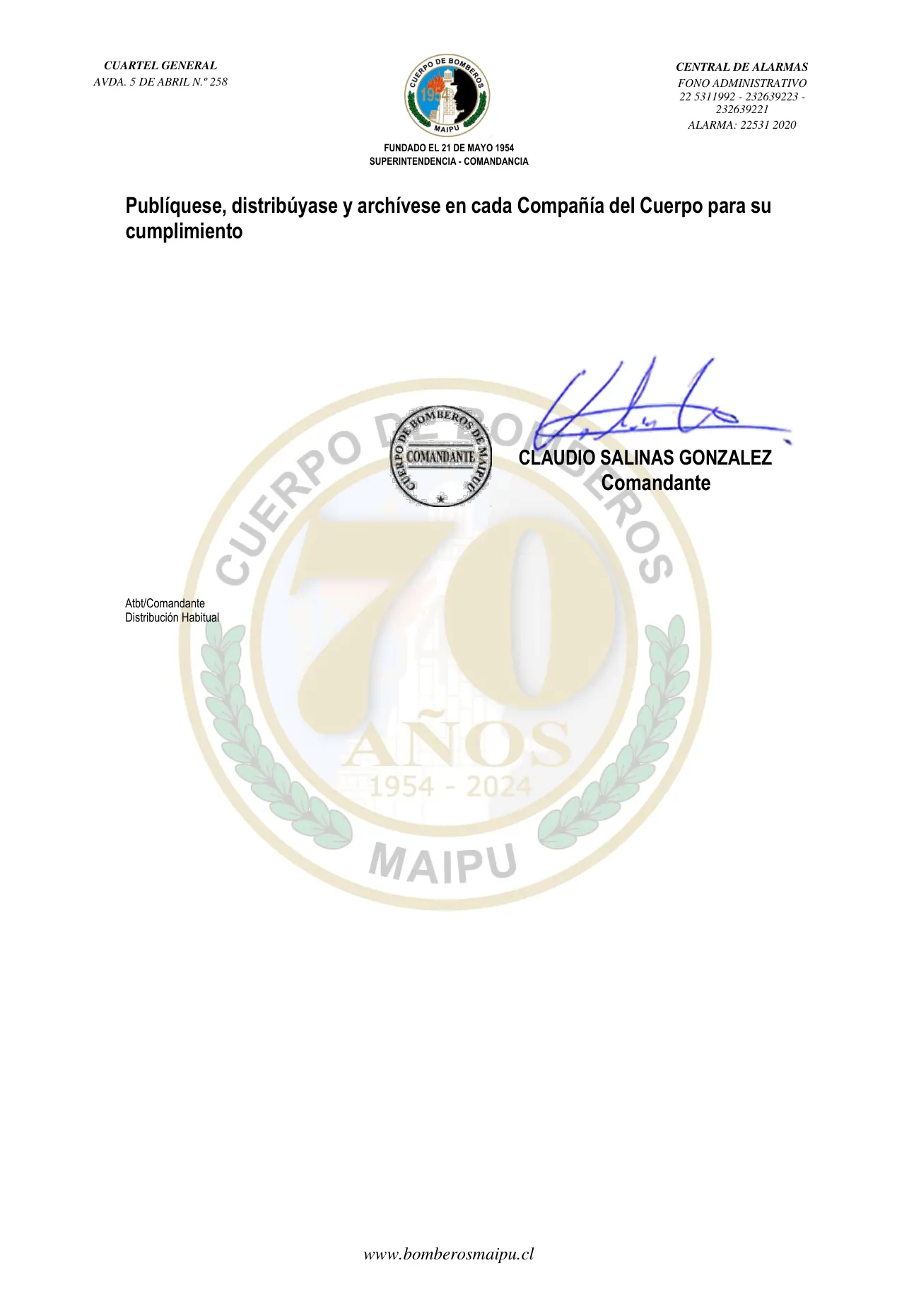 Página 2 de Orden del Día N° 125/2024