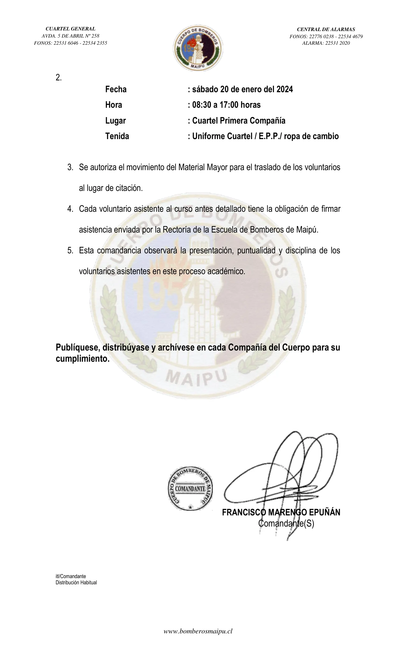 Página 2 de Orden del Día N° 8/2024