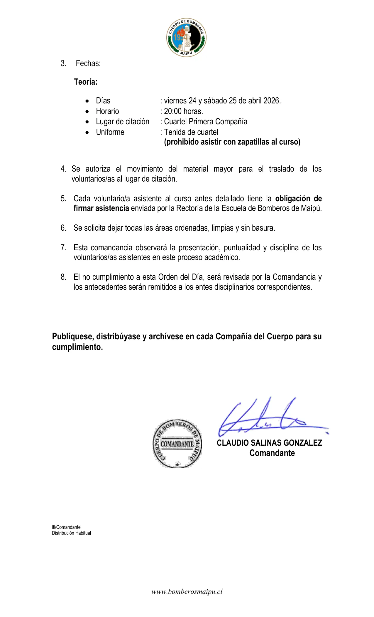 Página 2 de Orden del Día N° 44/2026