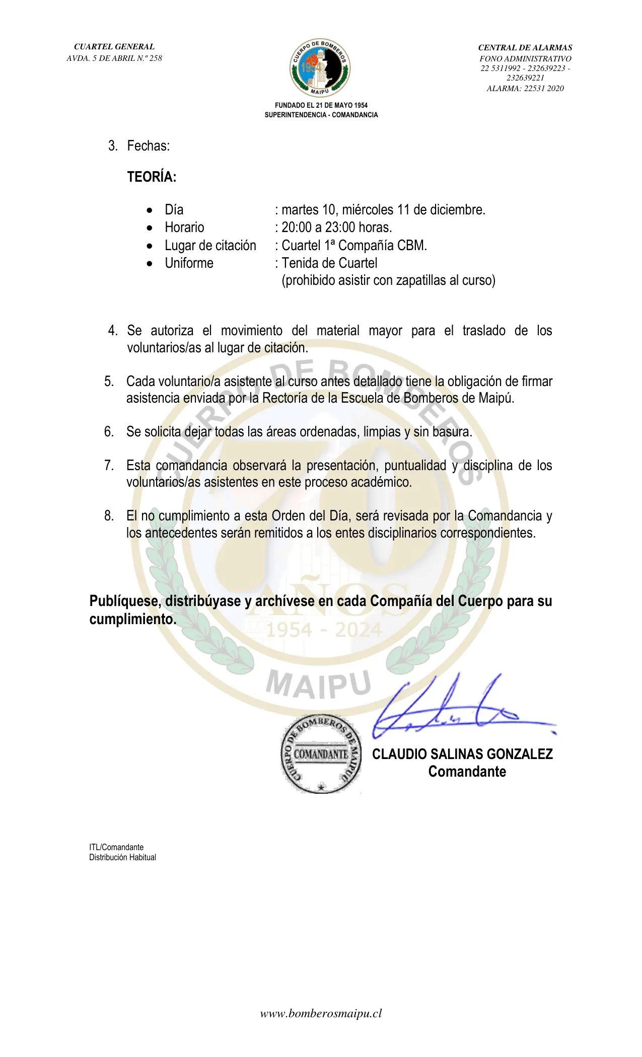 Página 2 de Orden del Día N° 165/2024