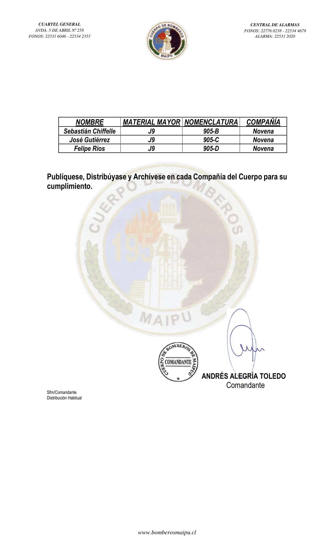 Página 2 de Orden del Día N° 198/2022