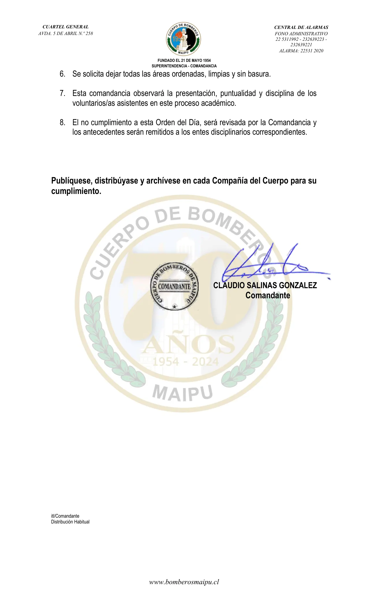 Página 2 de Orden del Día N° 81/2025