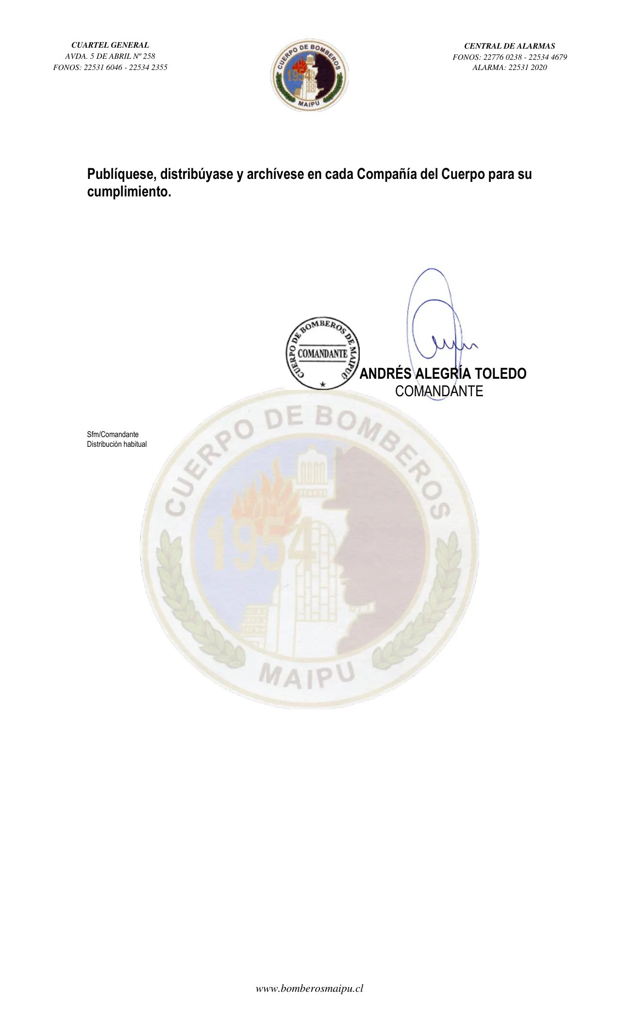 Página 2 de Orden del Día N° 122/2023