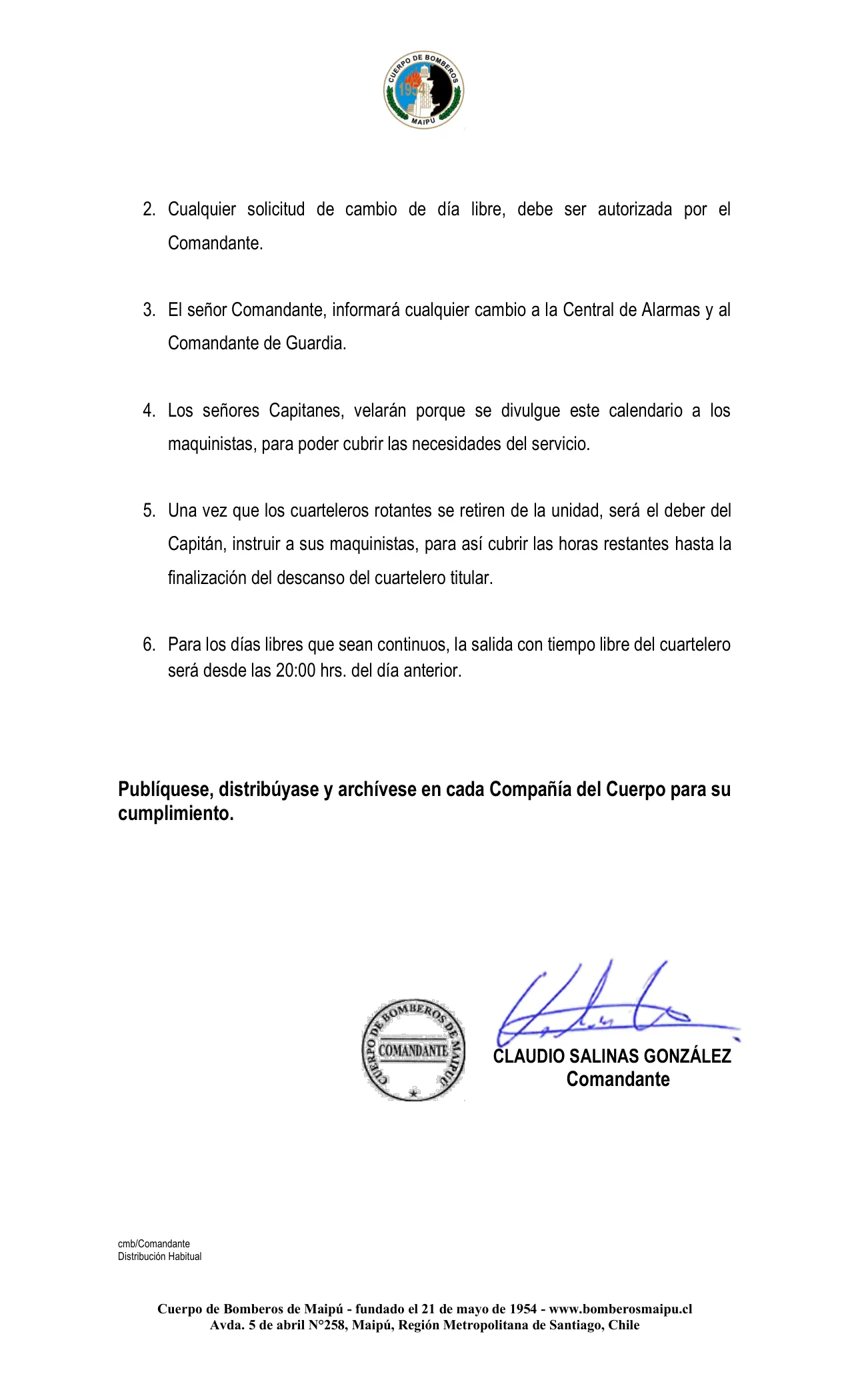 Página 2 de Orden del Día N° 152/2025