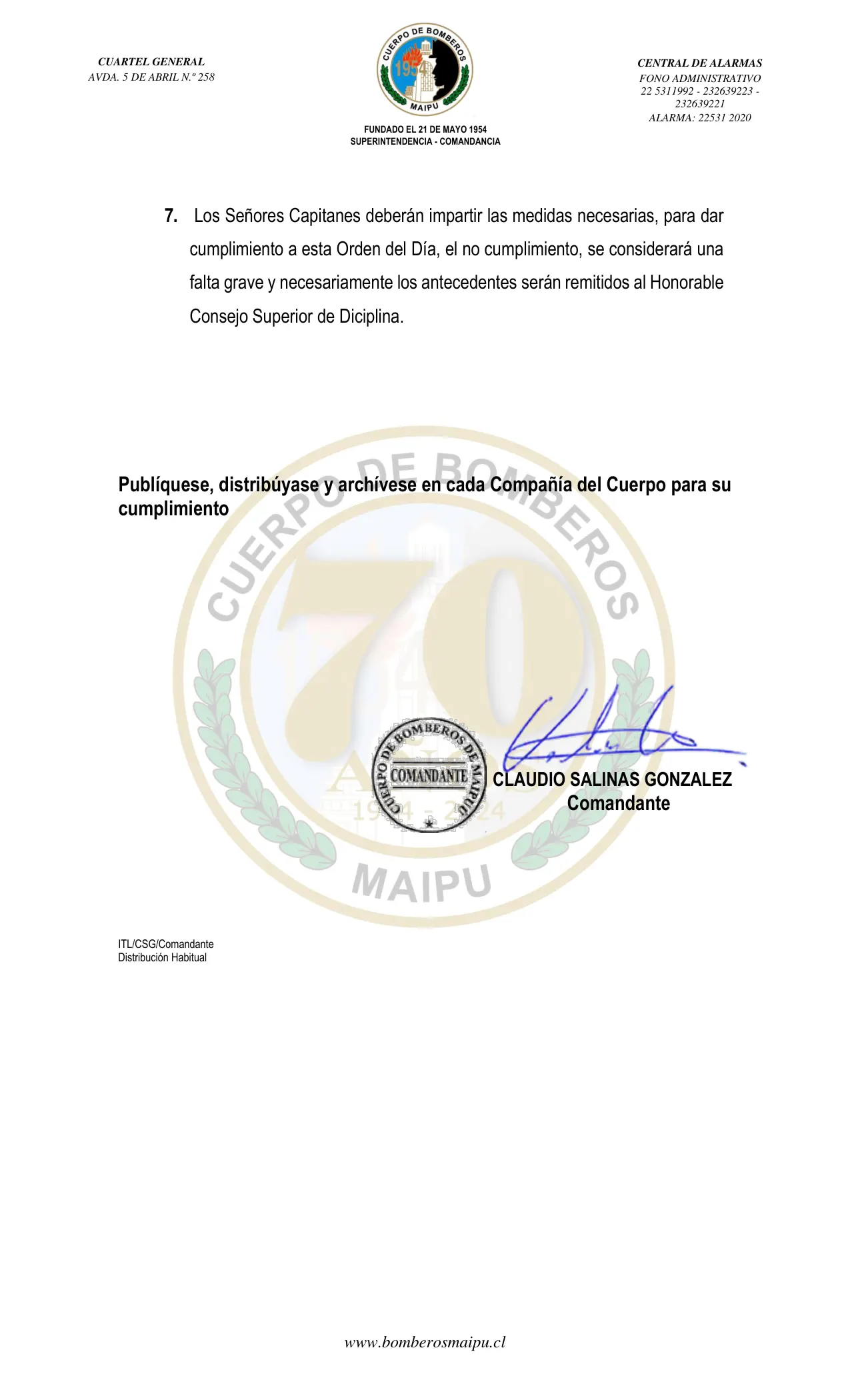 Página 2 de Orden del Día N° 138/2024