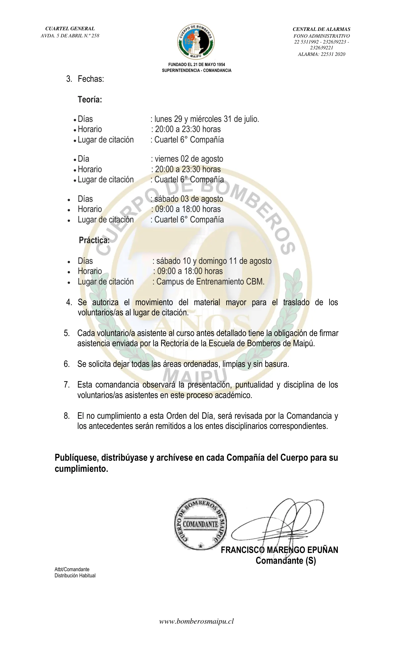 Página 2 de Orden del Día N° 103/2024