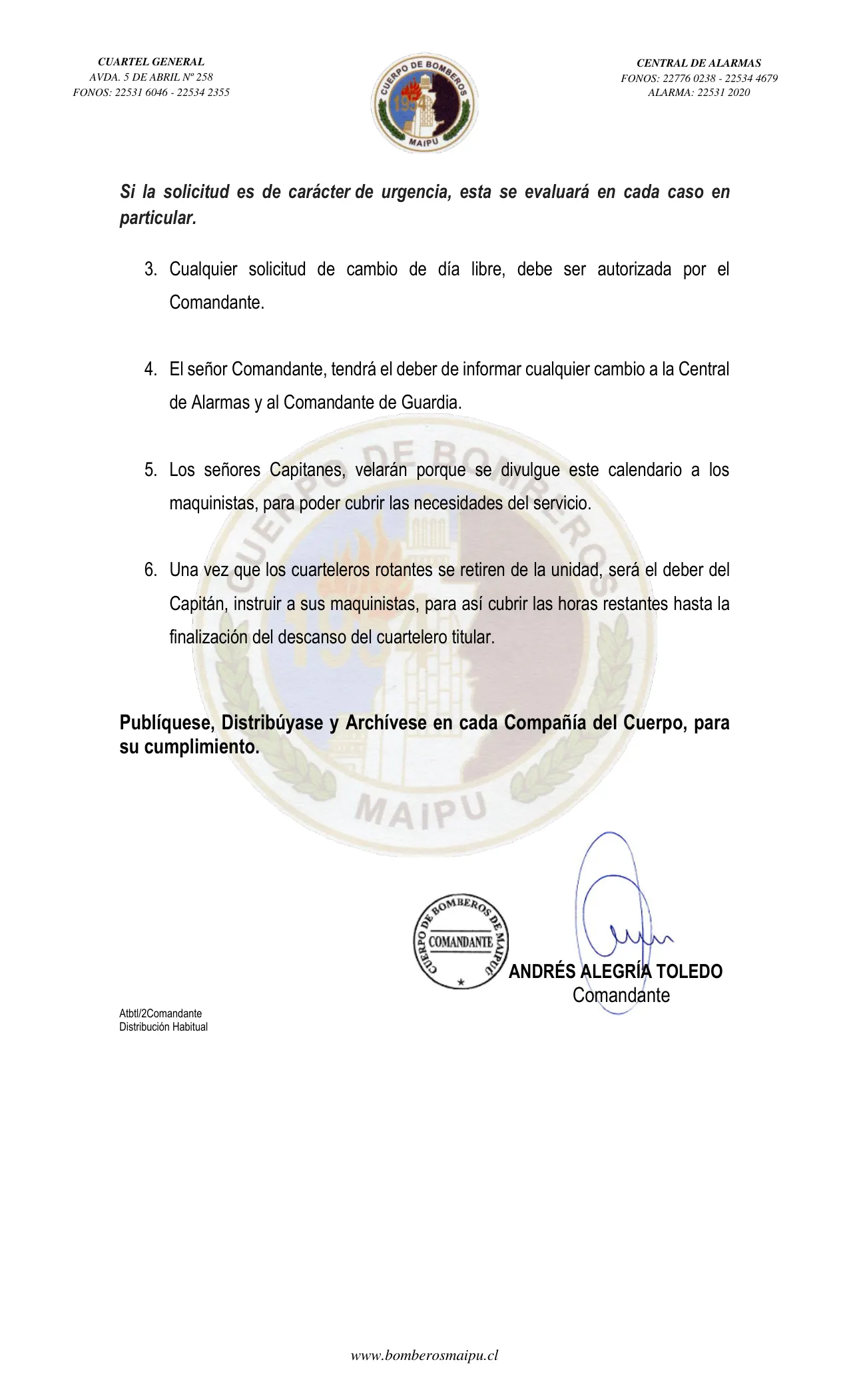 Página 2 de Orden del Día N° 155/2023