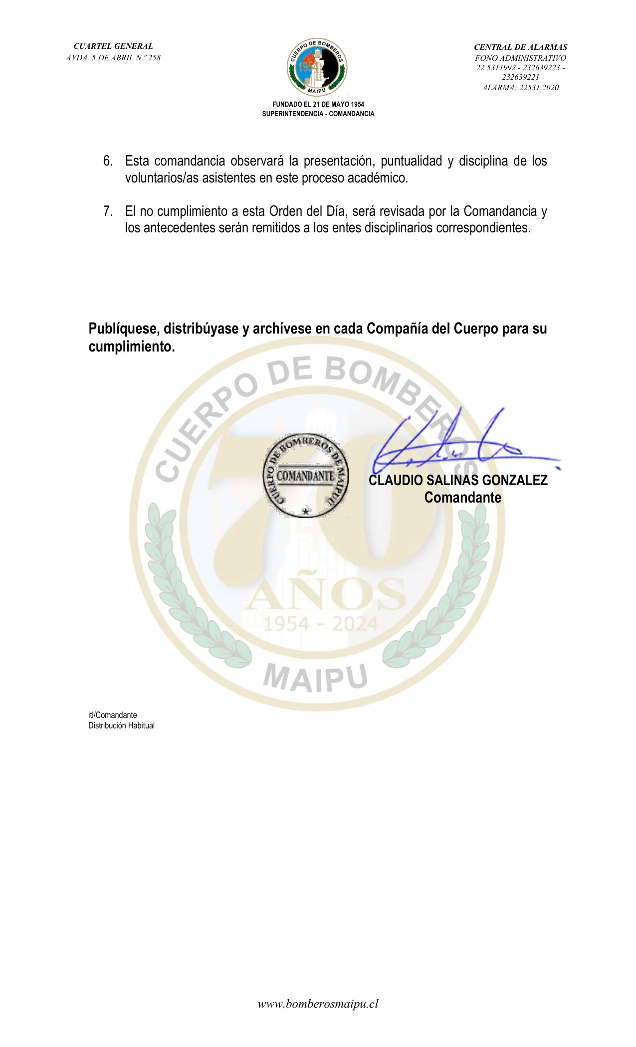 Página 2 de Orden del Día N° 100/2025