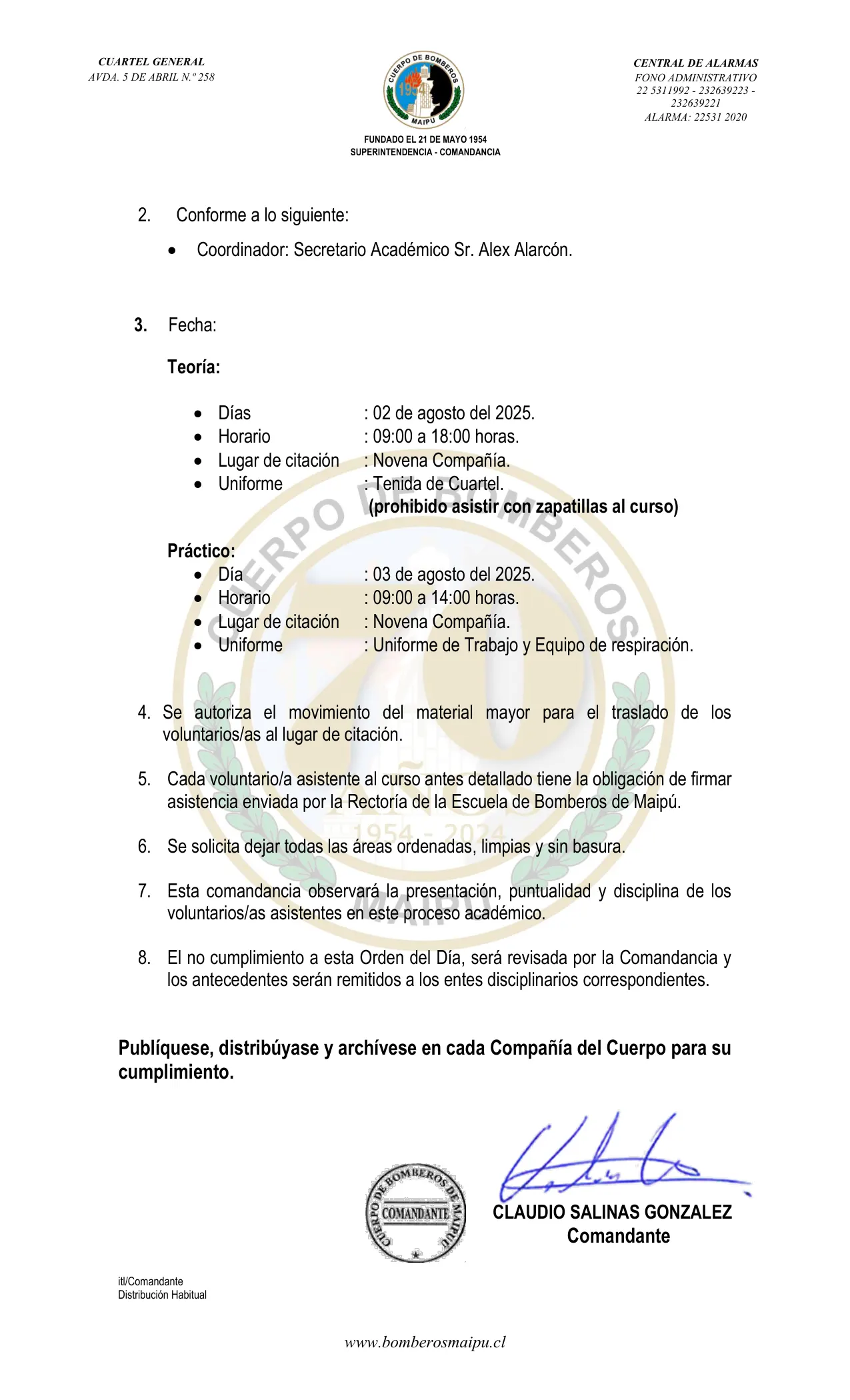 Página 2 de Orden del Día N° 98/2025