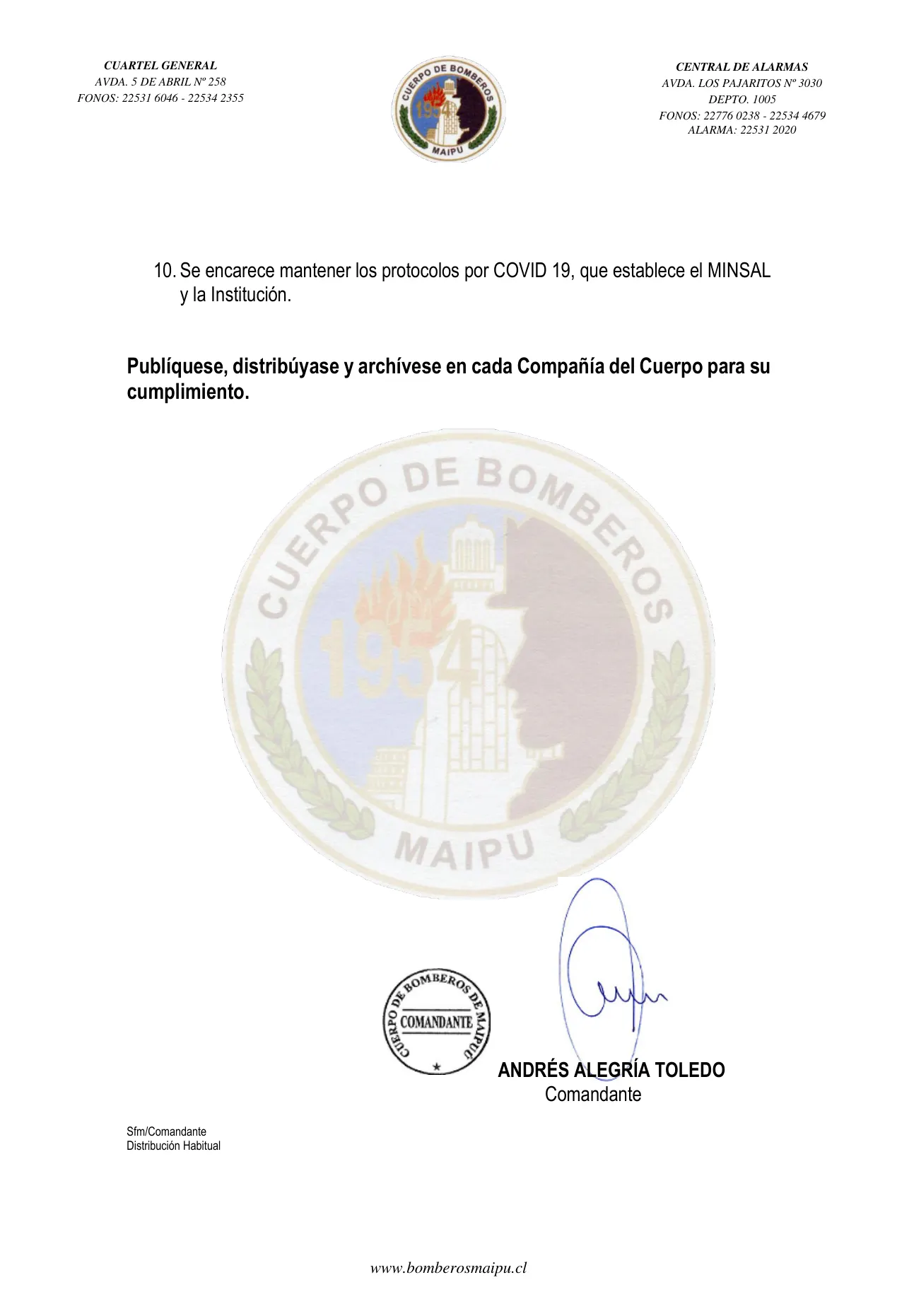 Página 2 de Orden del Día N° 120/2022