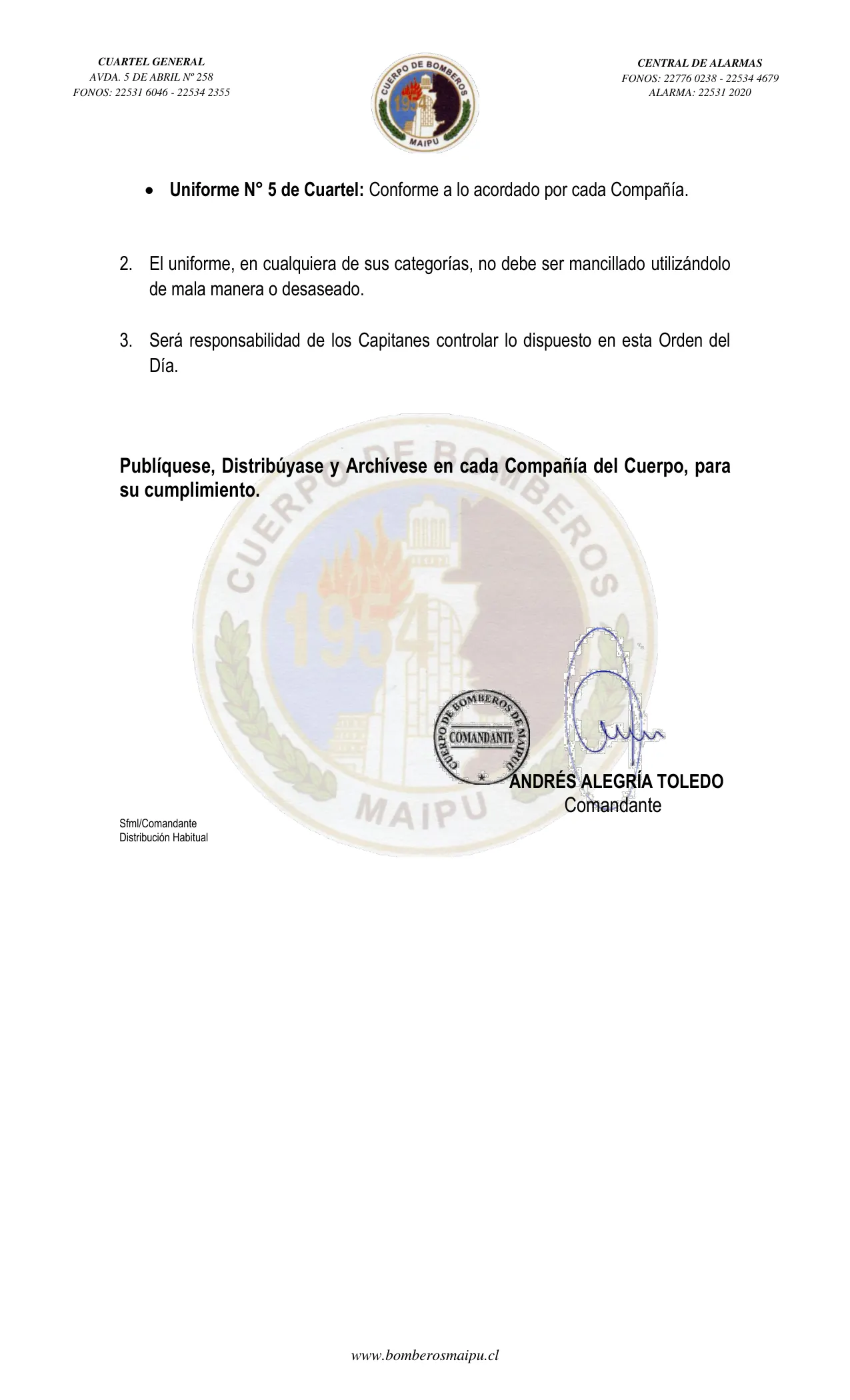 Página 2 de Orden del Día N° 118/2023