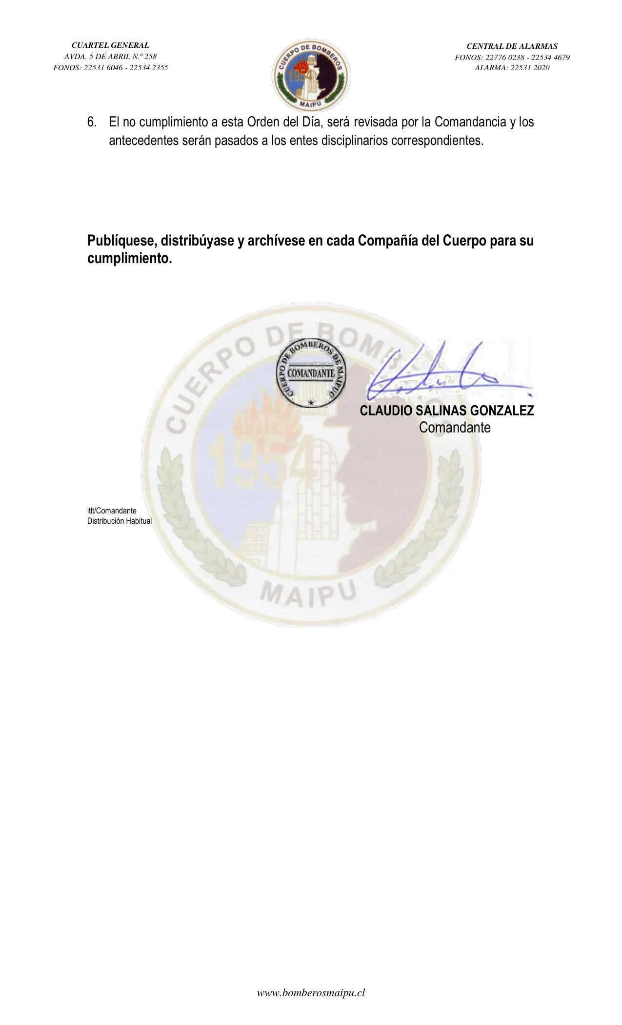 Página 2 de Orden del Día N° 41/2024