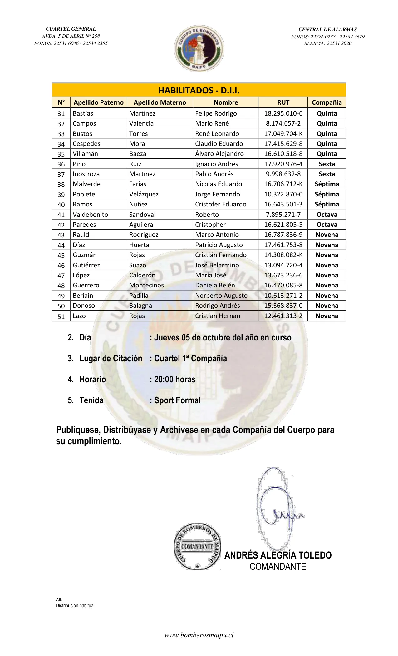 Página 2 de Orden del Día N° 159/2023