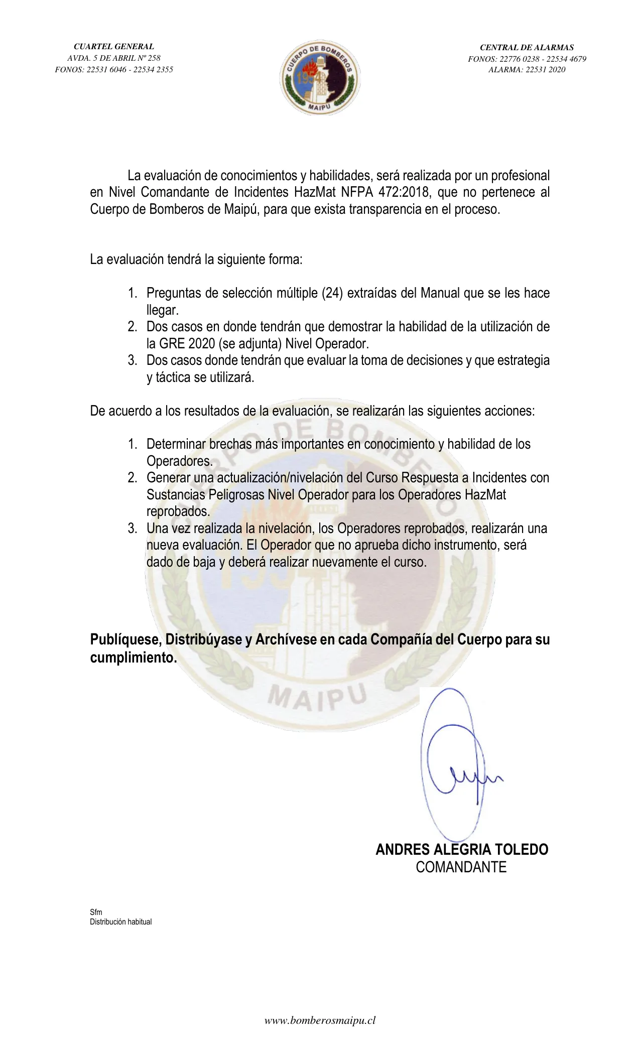 Página 2 de Orden del Día N° 49/2022