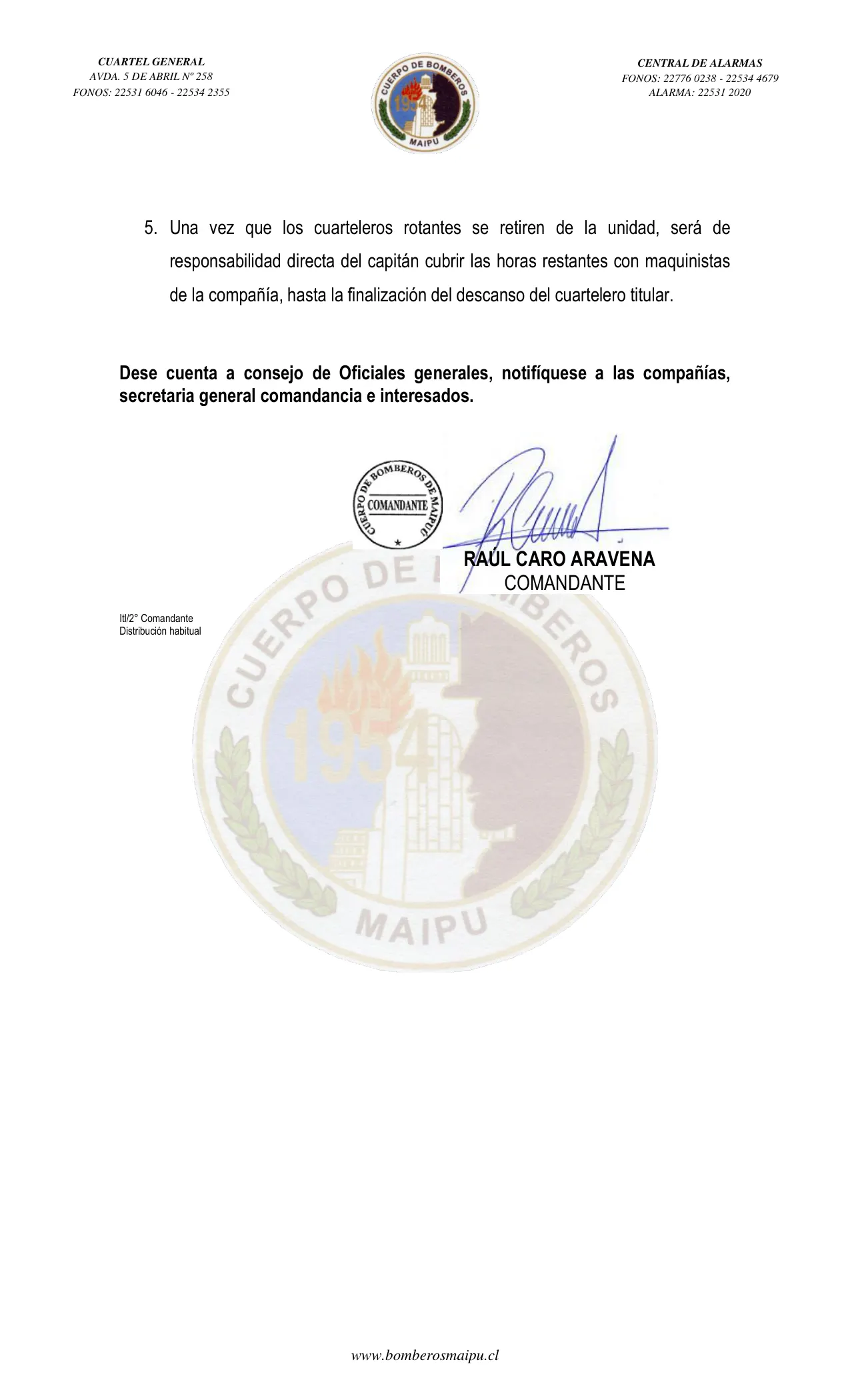 Página 2 de Orden del Día N° 51/2021