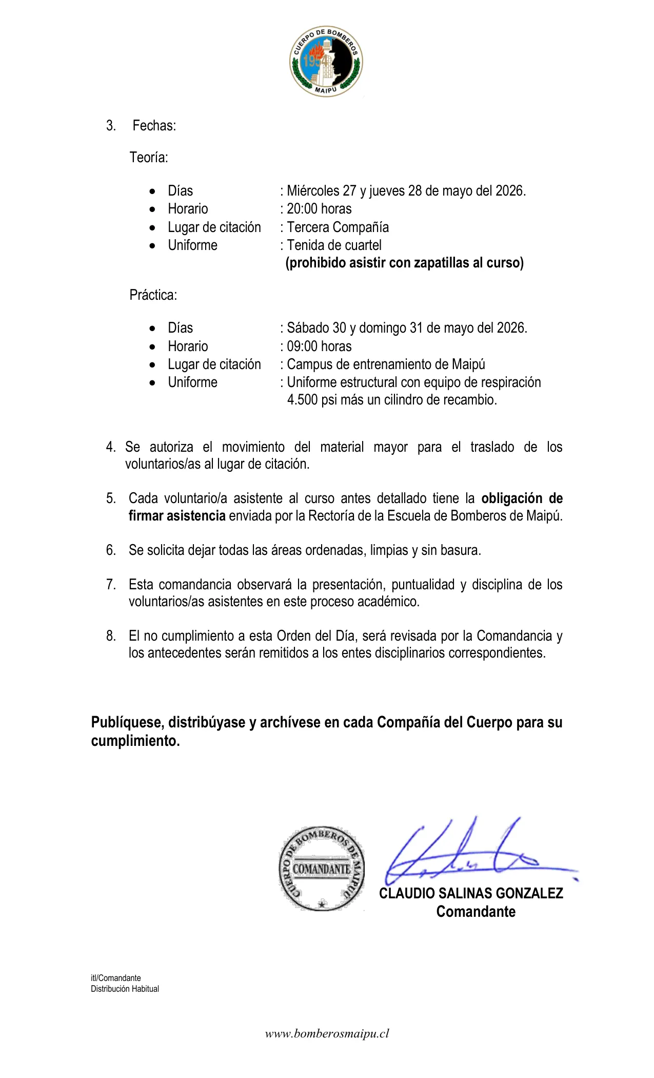 Página 2 de Orden del Día N° 58/2026