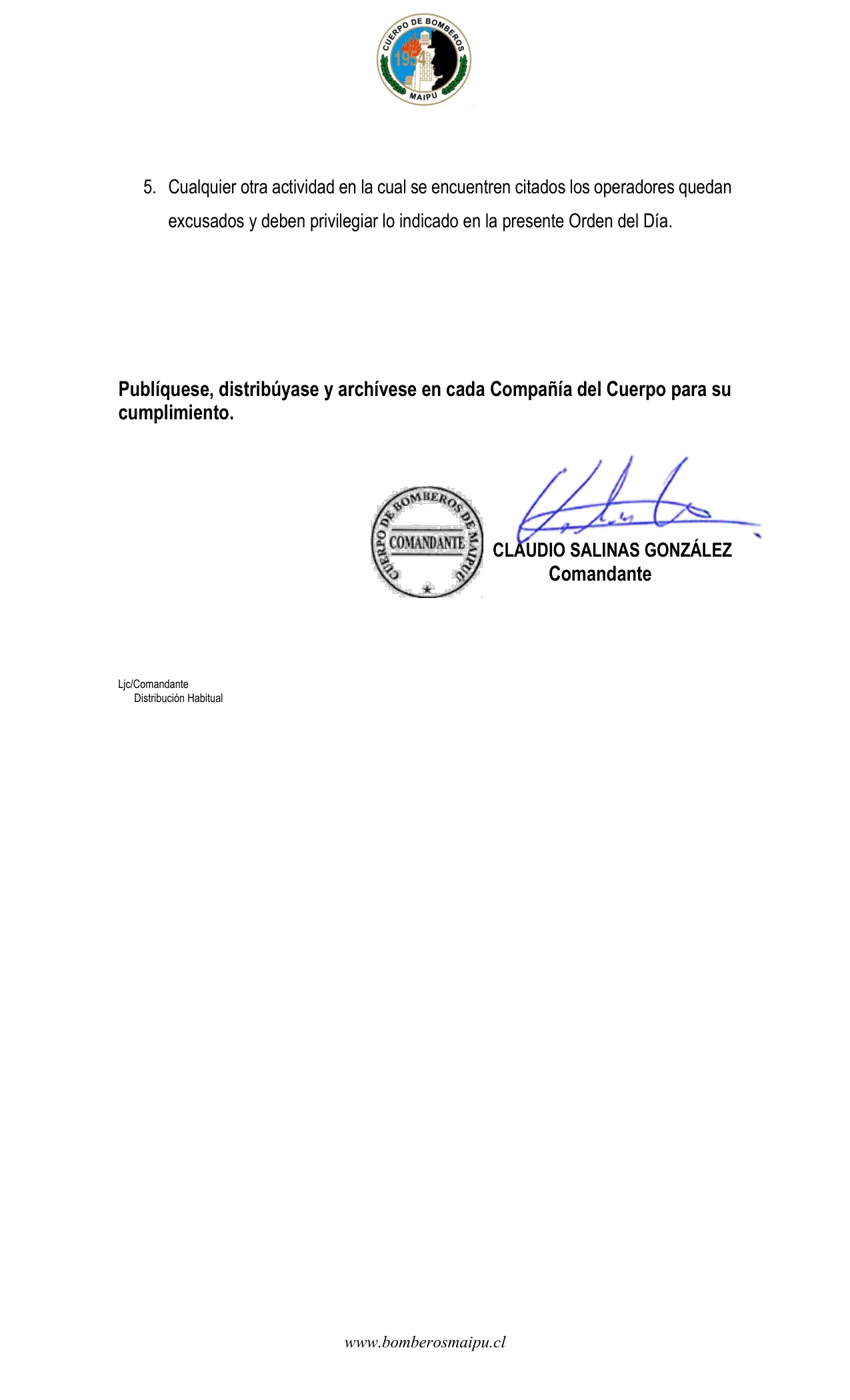 Página 2 de Orden del Día N° 64/2026