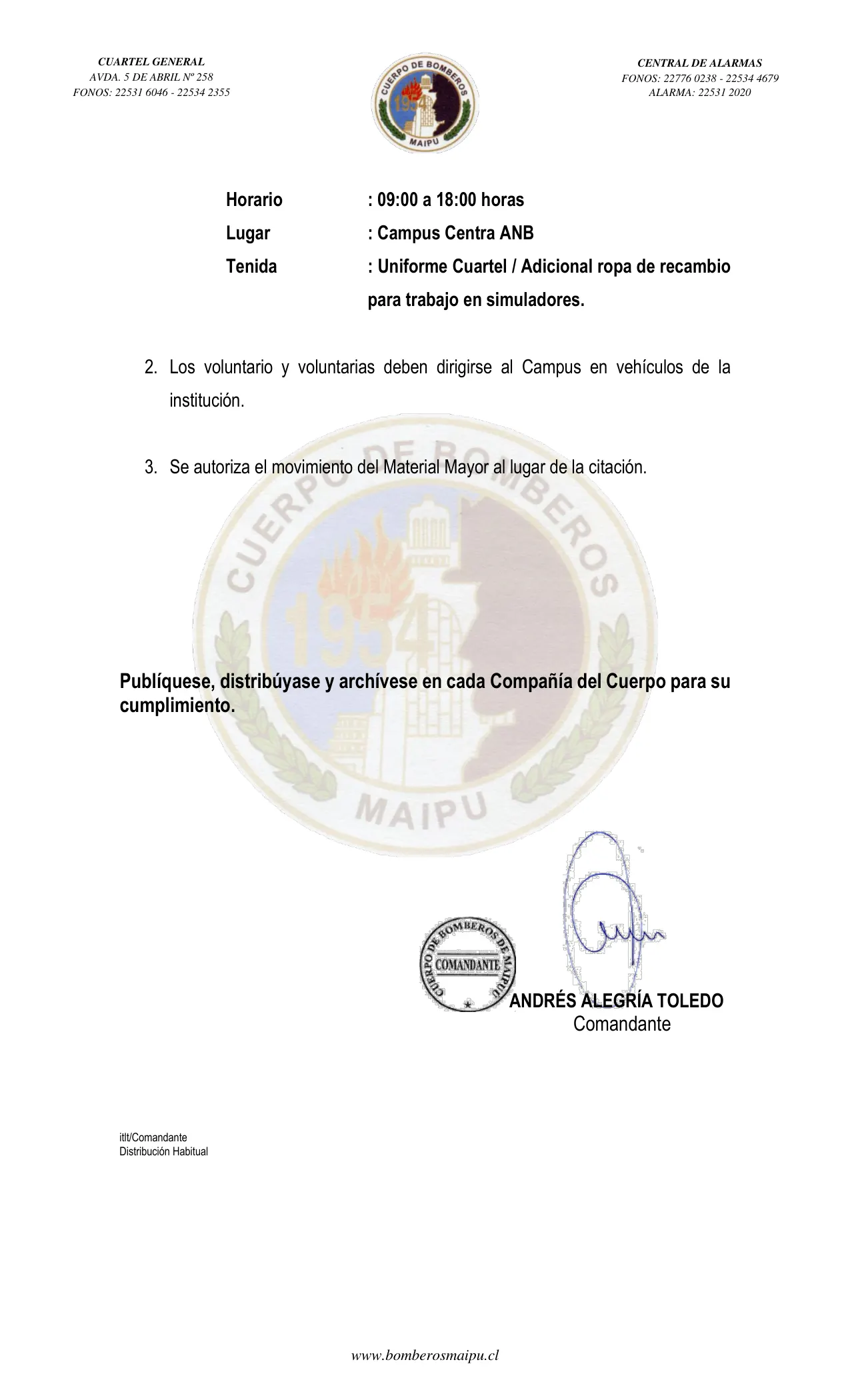 Página 2 de Orden del Día N° 170/2023