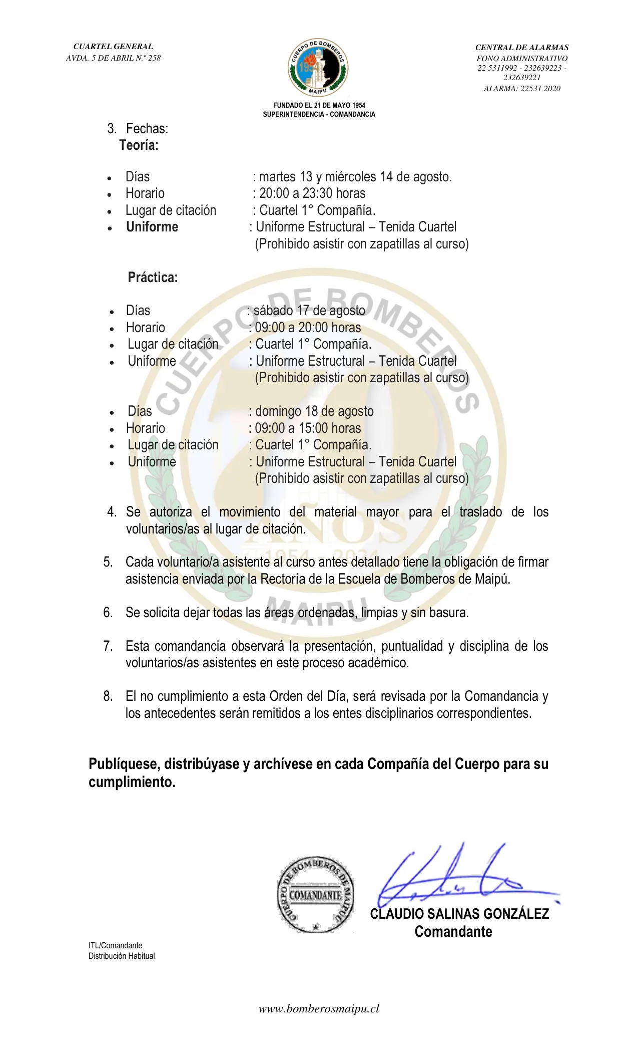 Página 2 de Orden del Día N° 106/2024