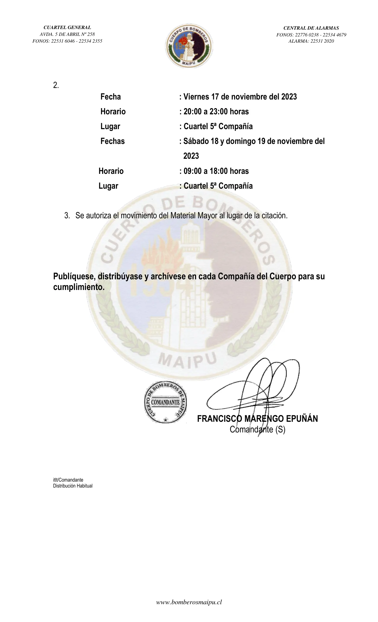 Página 2 de Orden del Día N° 178/2023