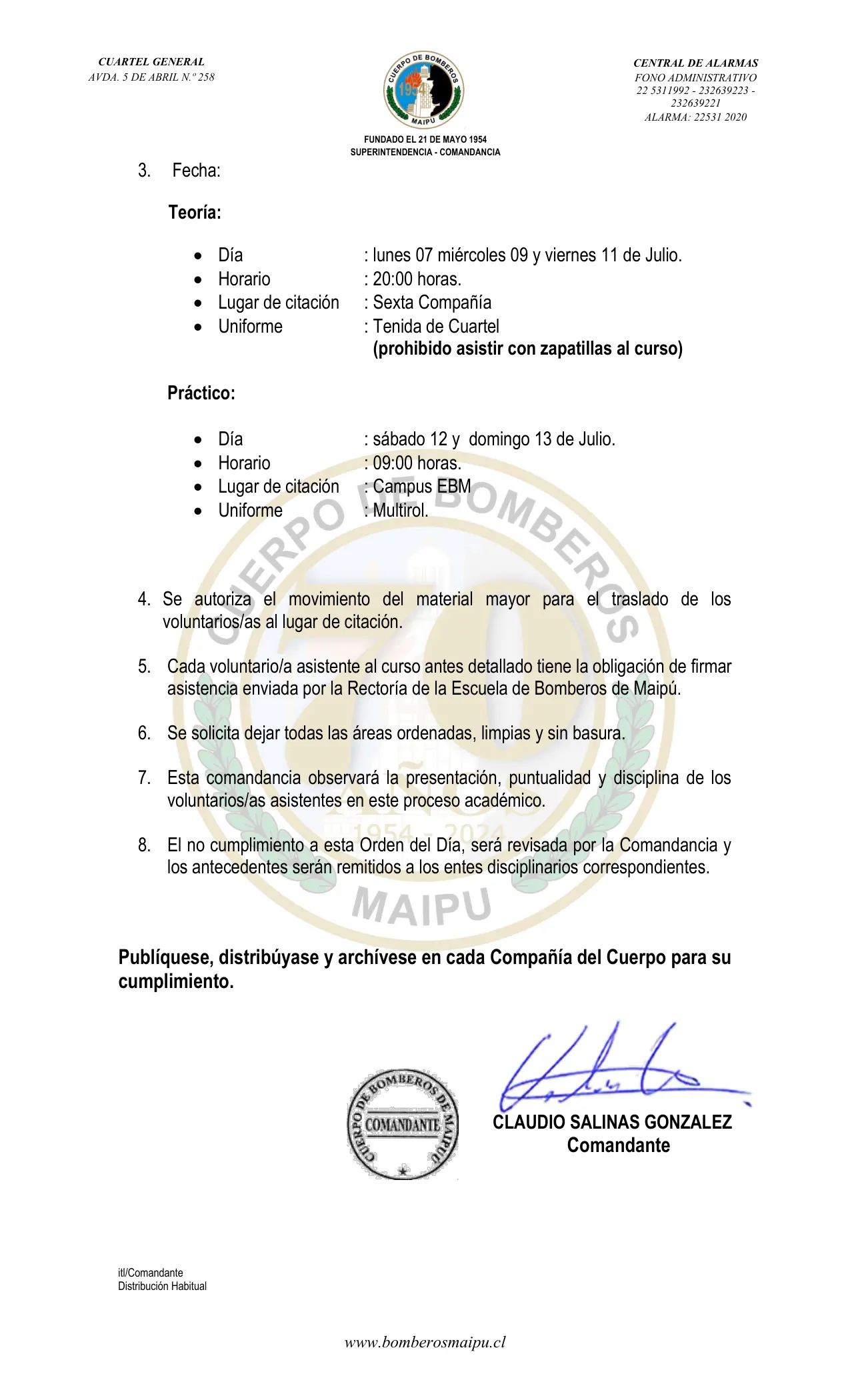 Página 2 de Orden del Día N° 89/2025