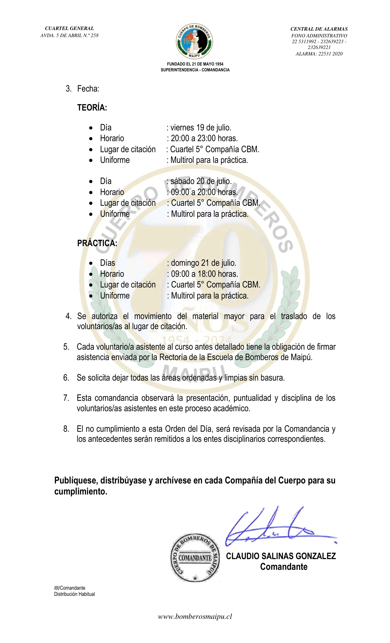 Página 2 de Orden del Día N° 92/2024
