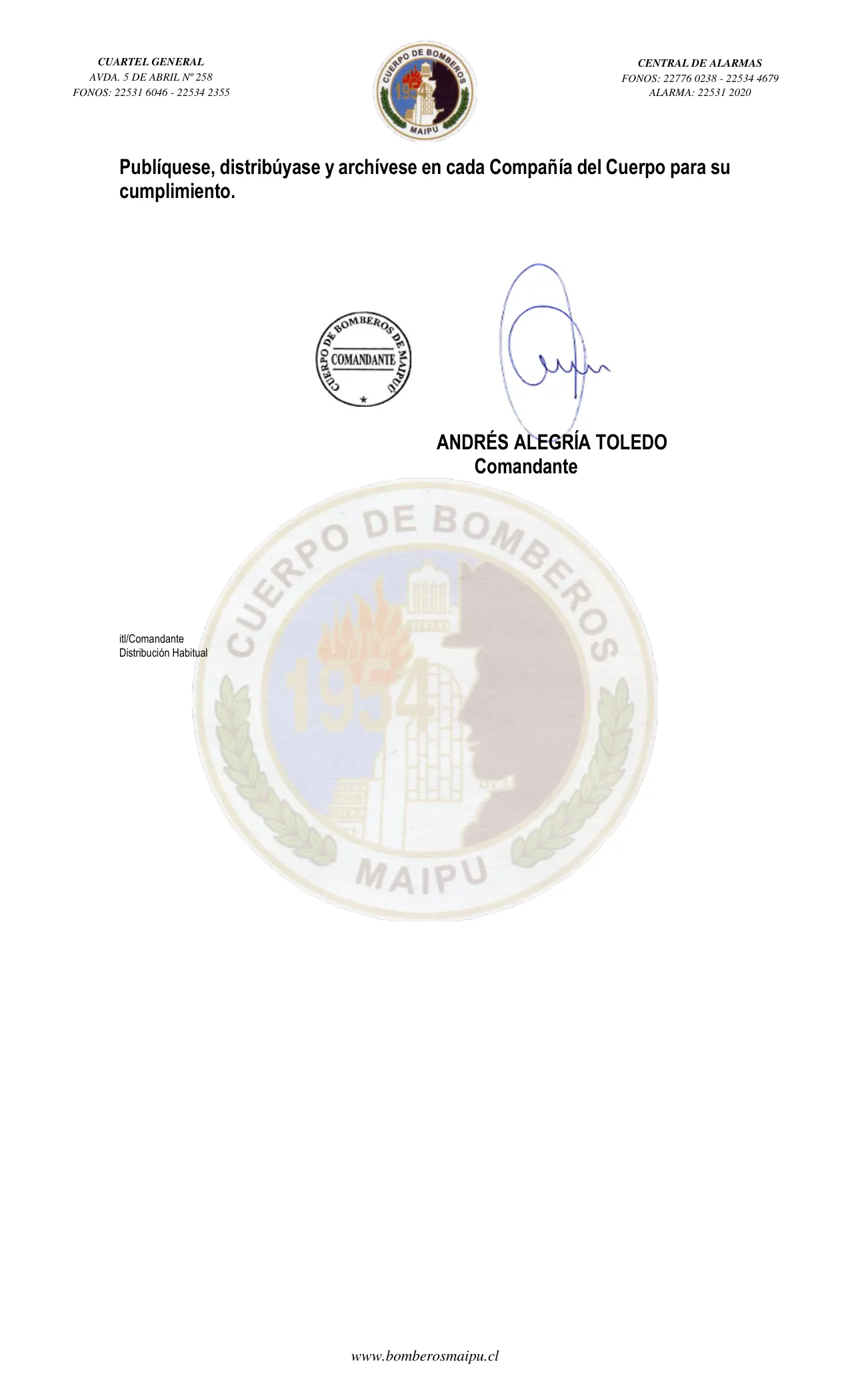 Página 2 de Orden del Día N° 168/2023