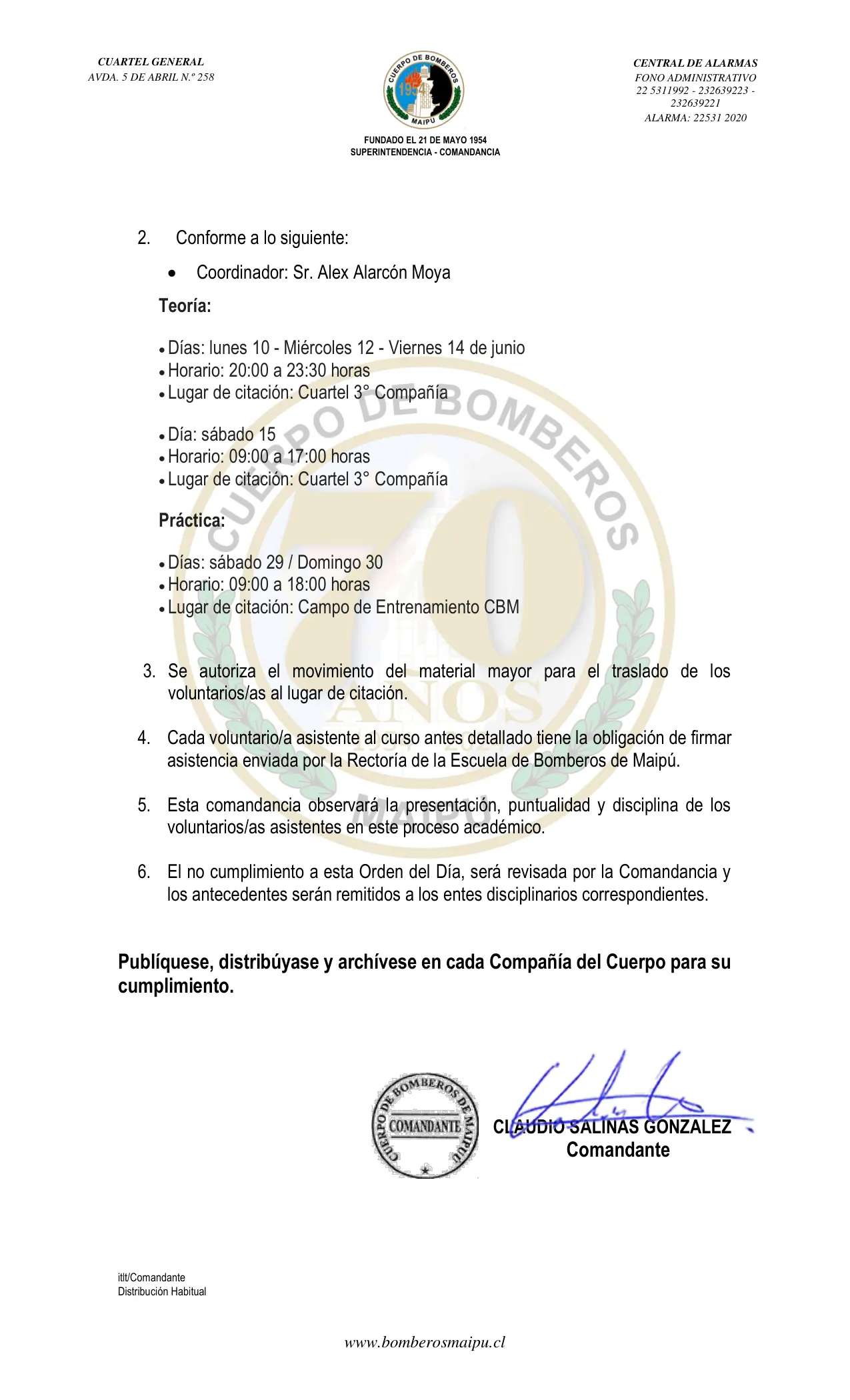 Página 2 de Orden del Día N° 73/2024