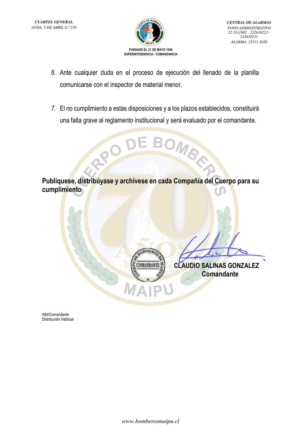 Página 2 de Orden del Día N° 174/2024
