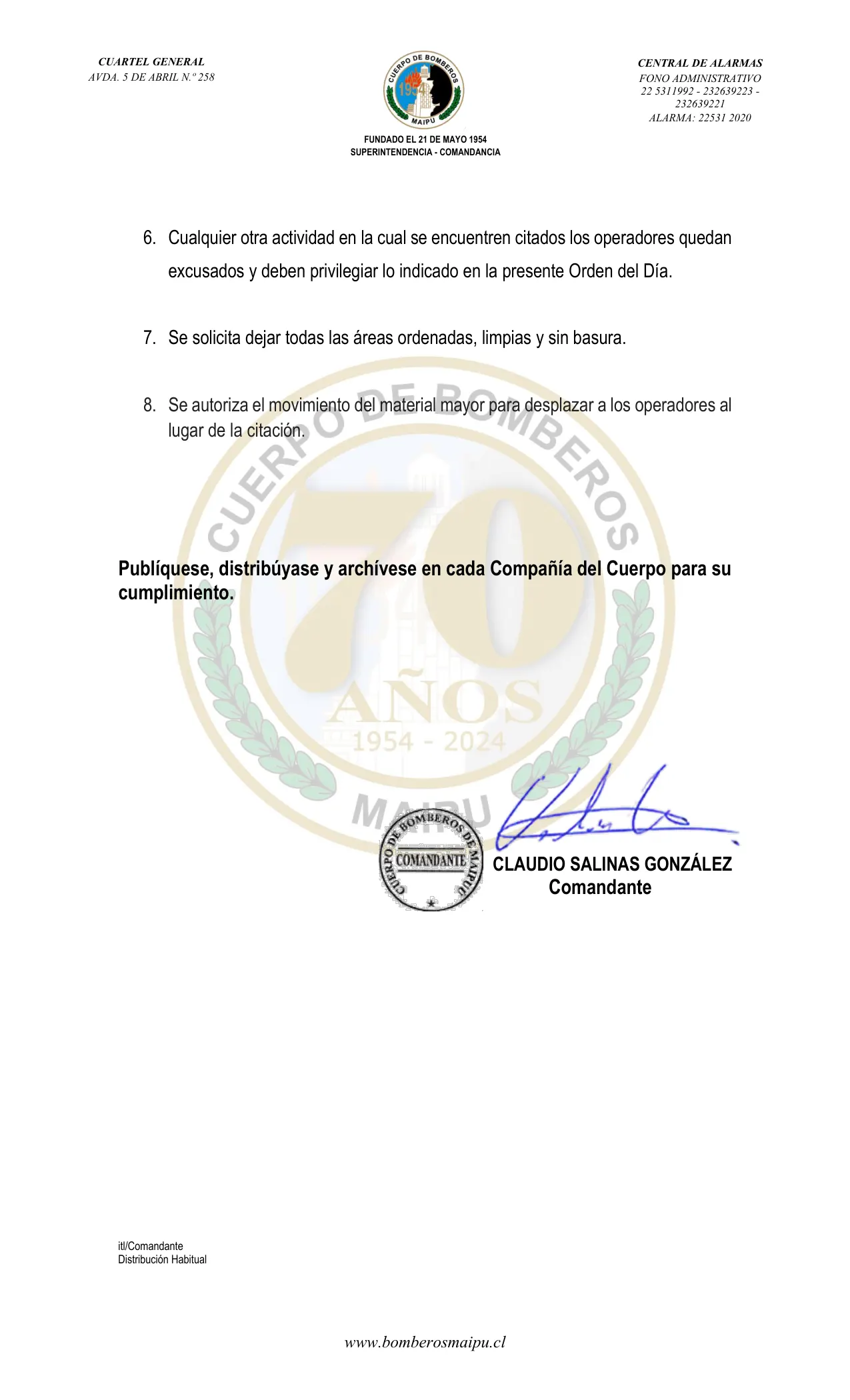 Página 3 de Orden del Día N° 77/2025