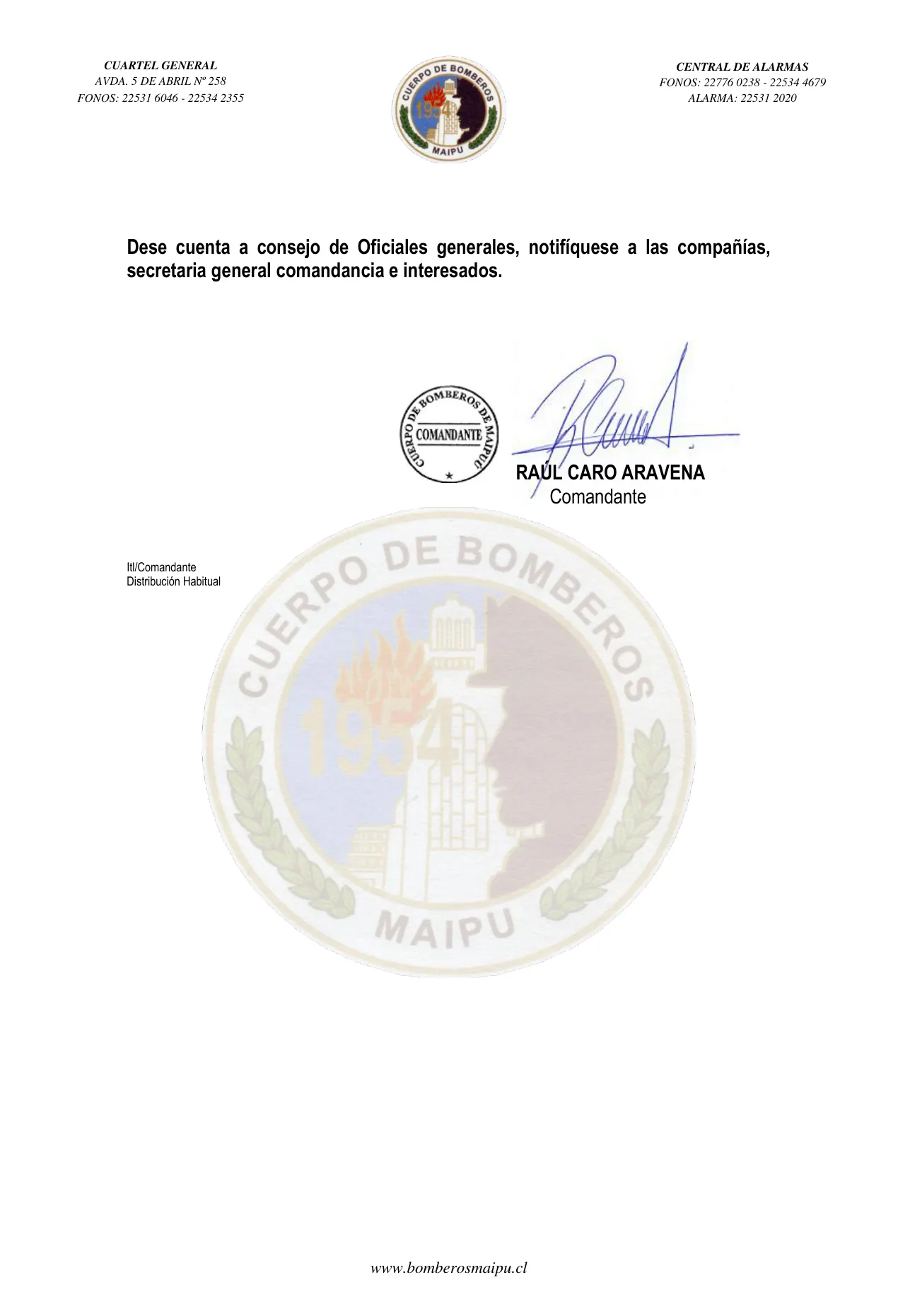 Página 2 de Orden del Día N° 76/2021