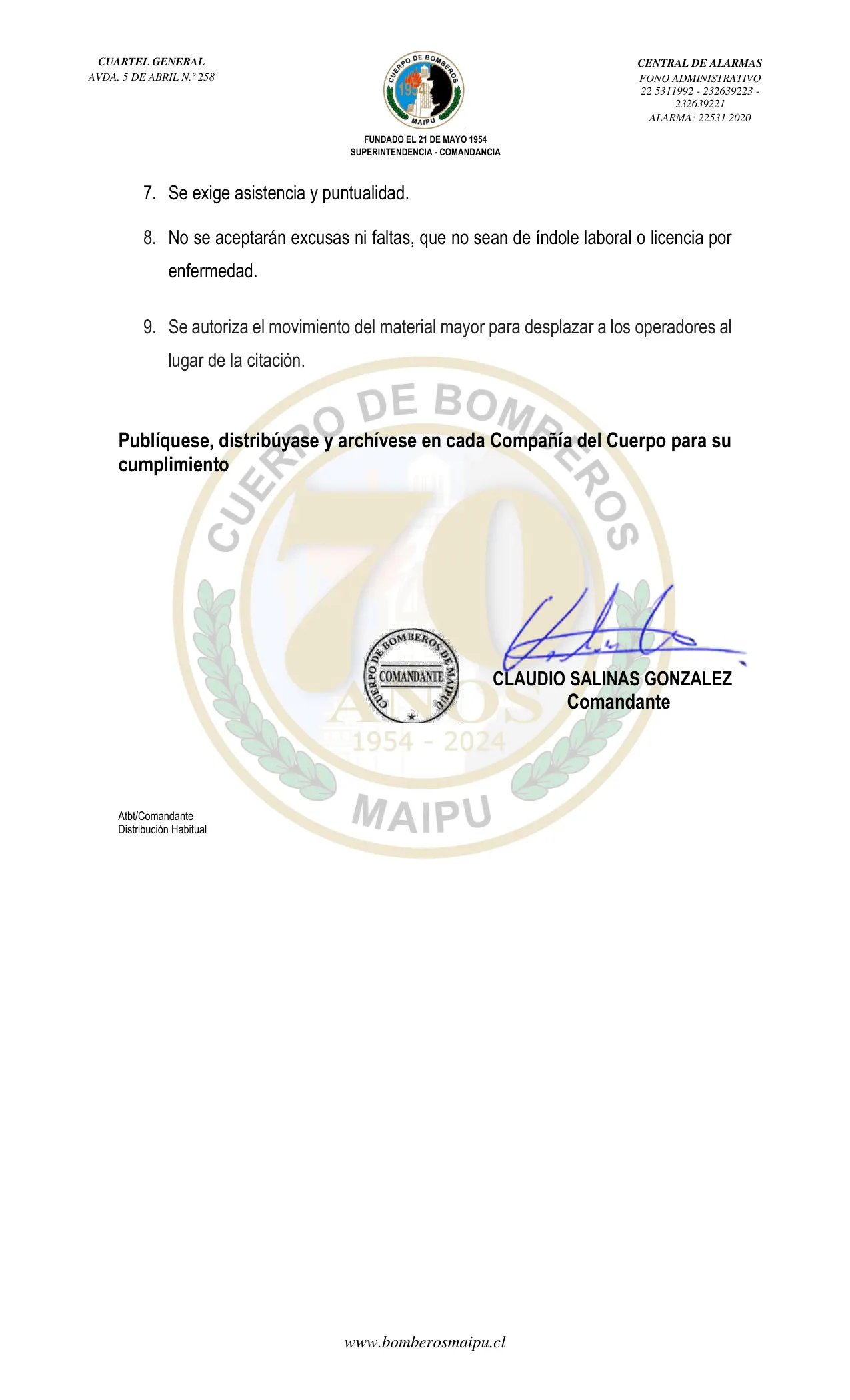 Página 2 de Orden del Día N° 84/2024