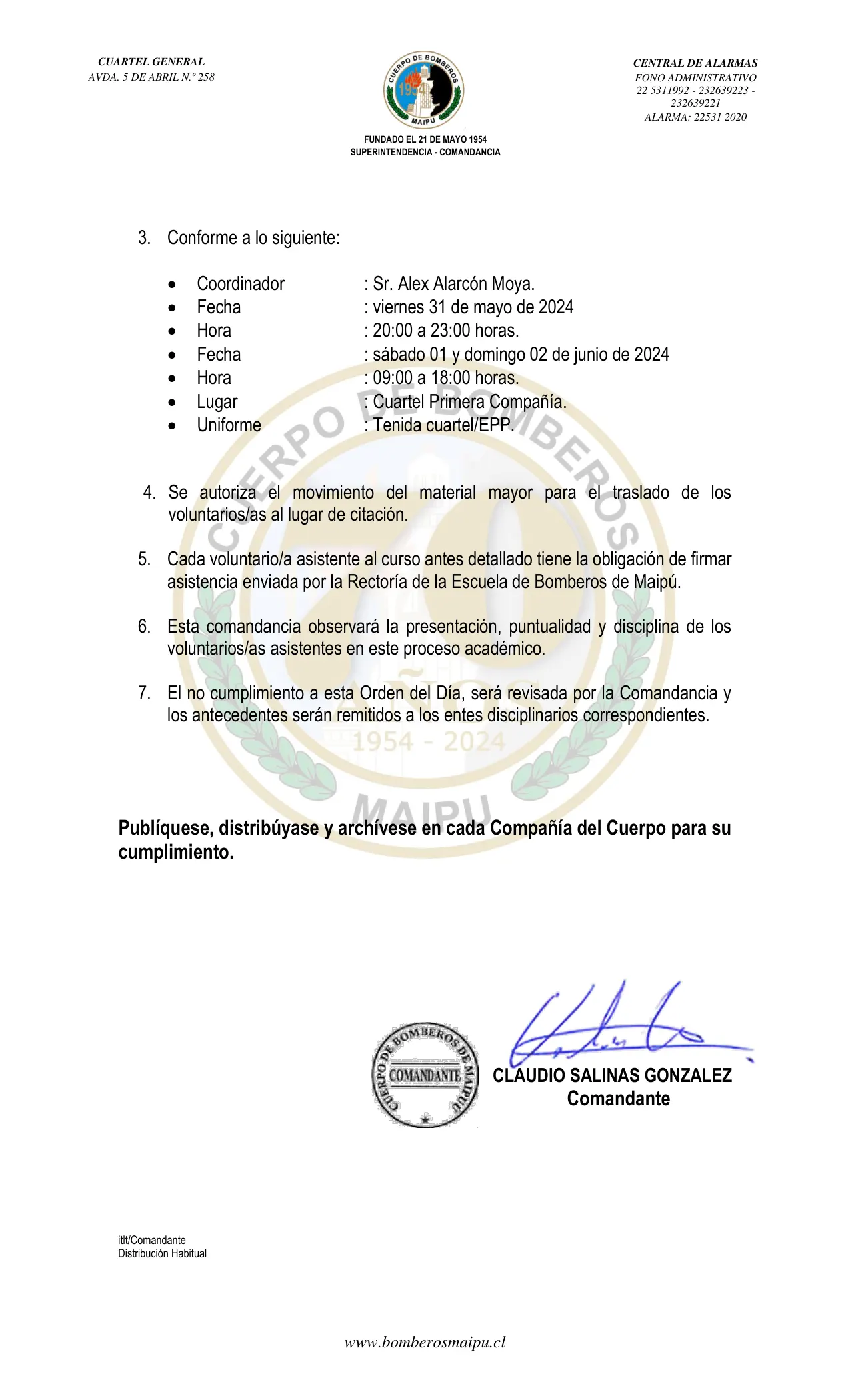 Página 2 de Orden del Día N° 69/2024