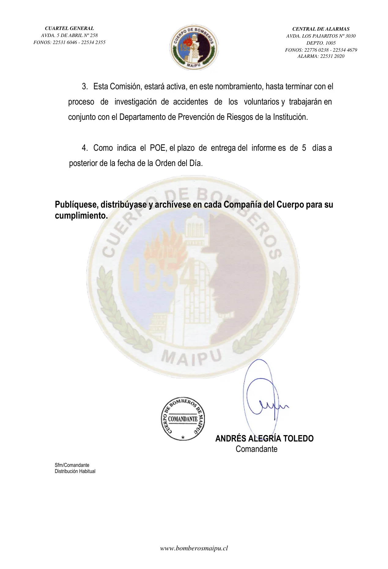 Página 2 de Orden del Día N° 139/2022