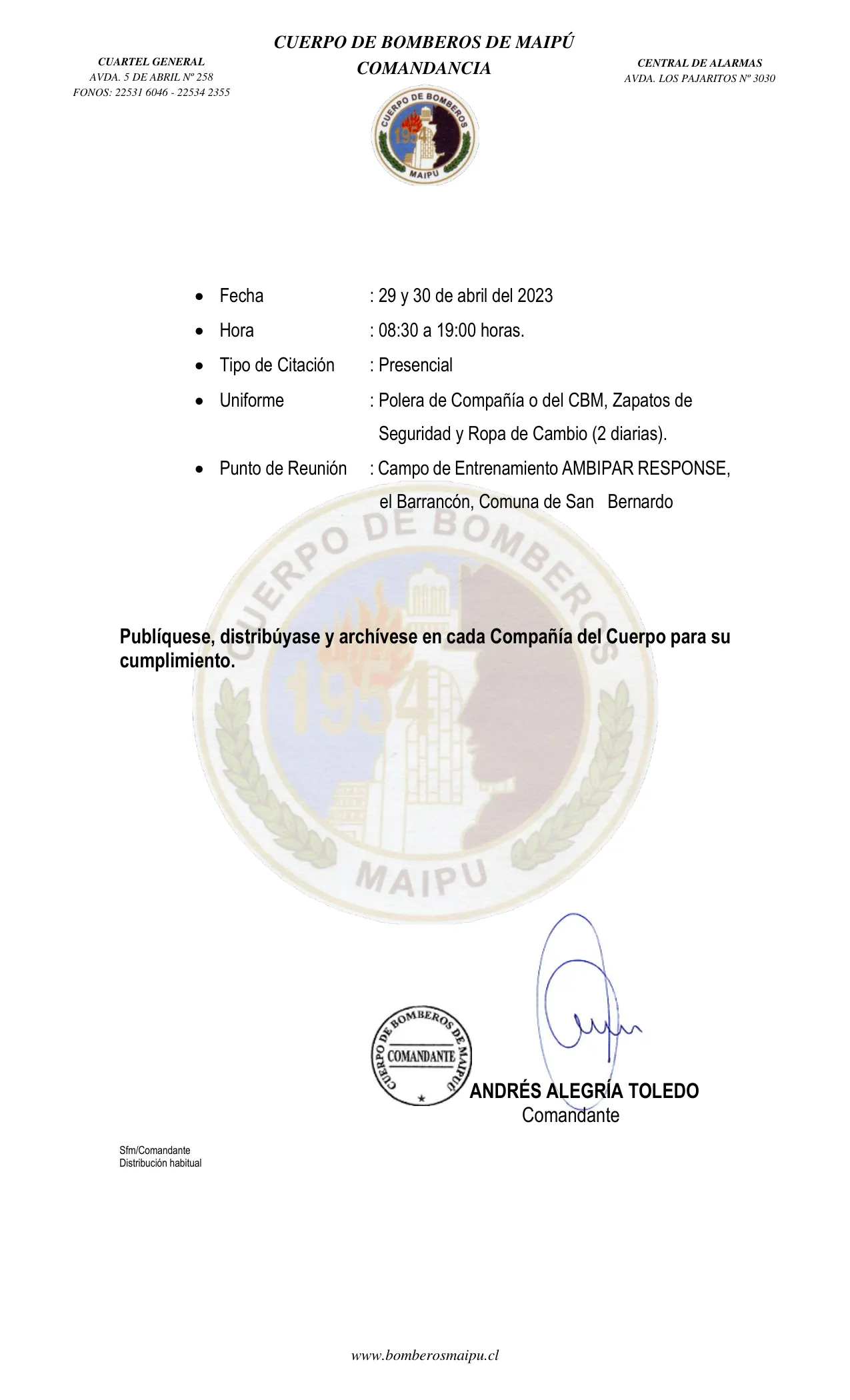 Página 2 de Orden del Día N° 53/2023