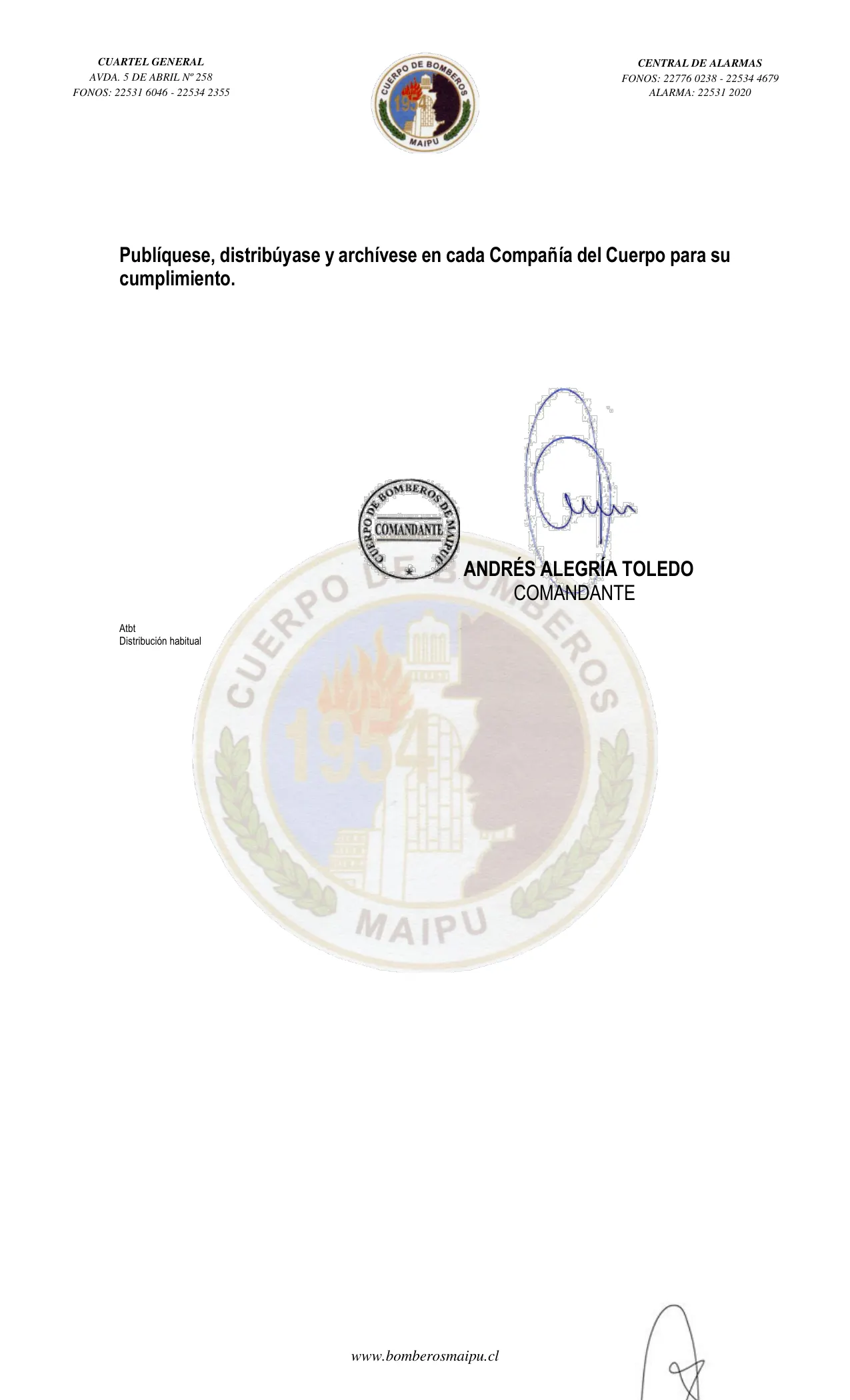 Página 2 de Orden del Día N° 185/2023
