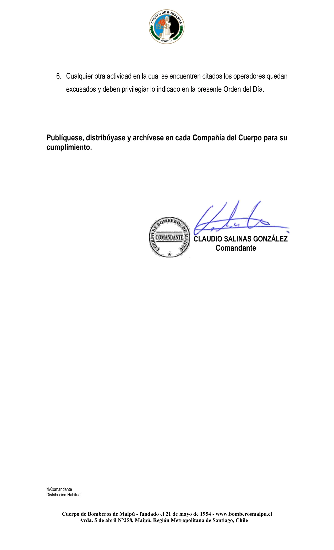 Página 2 de Orden del Día N° 27/2026