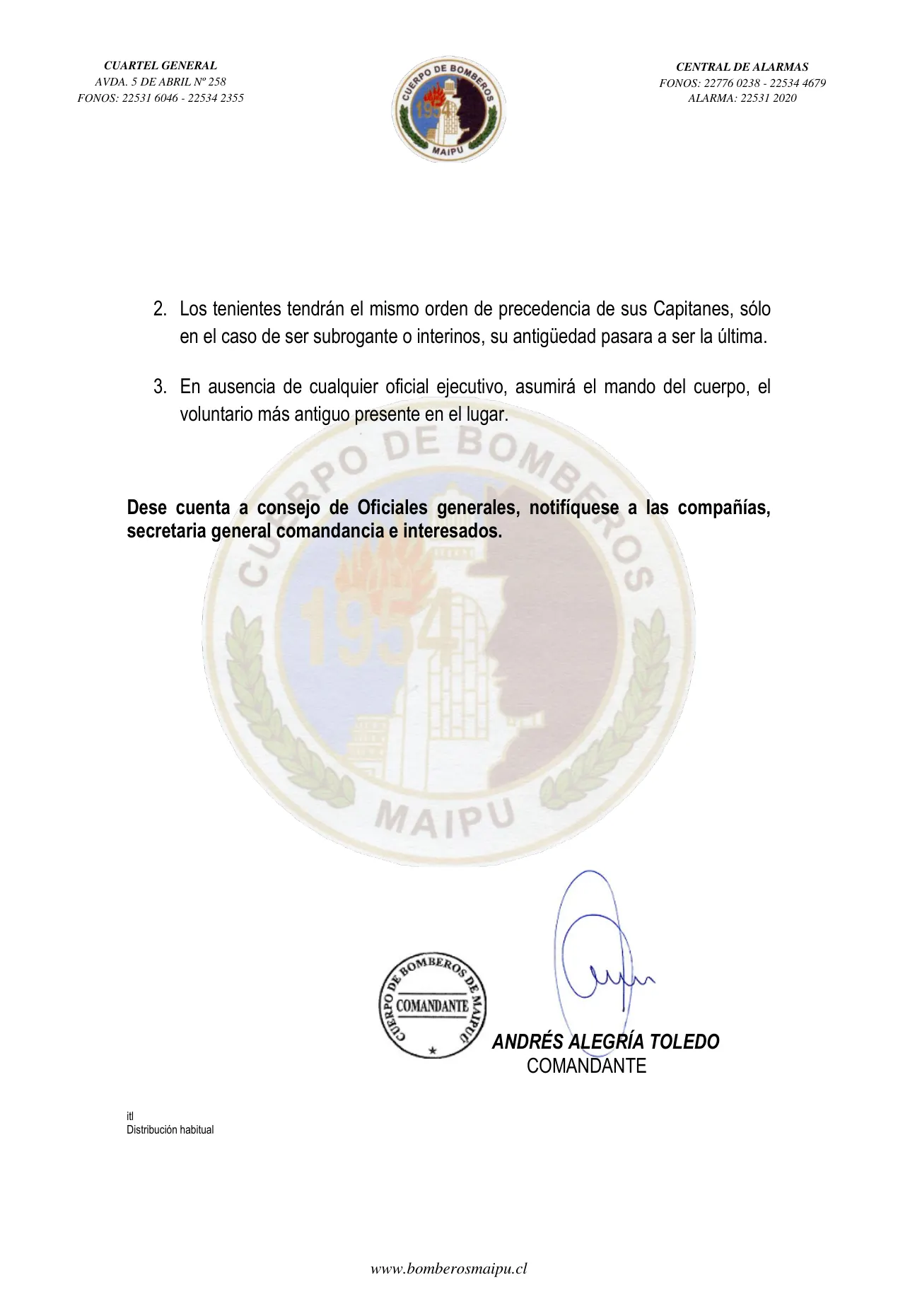 Página 2 de Orden del Día N° 2/2023