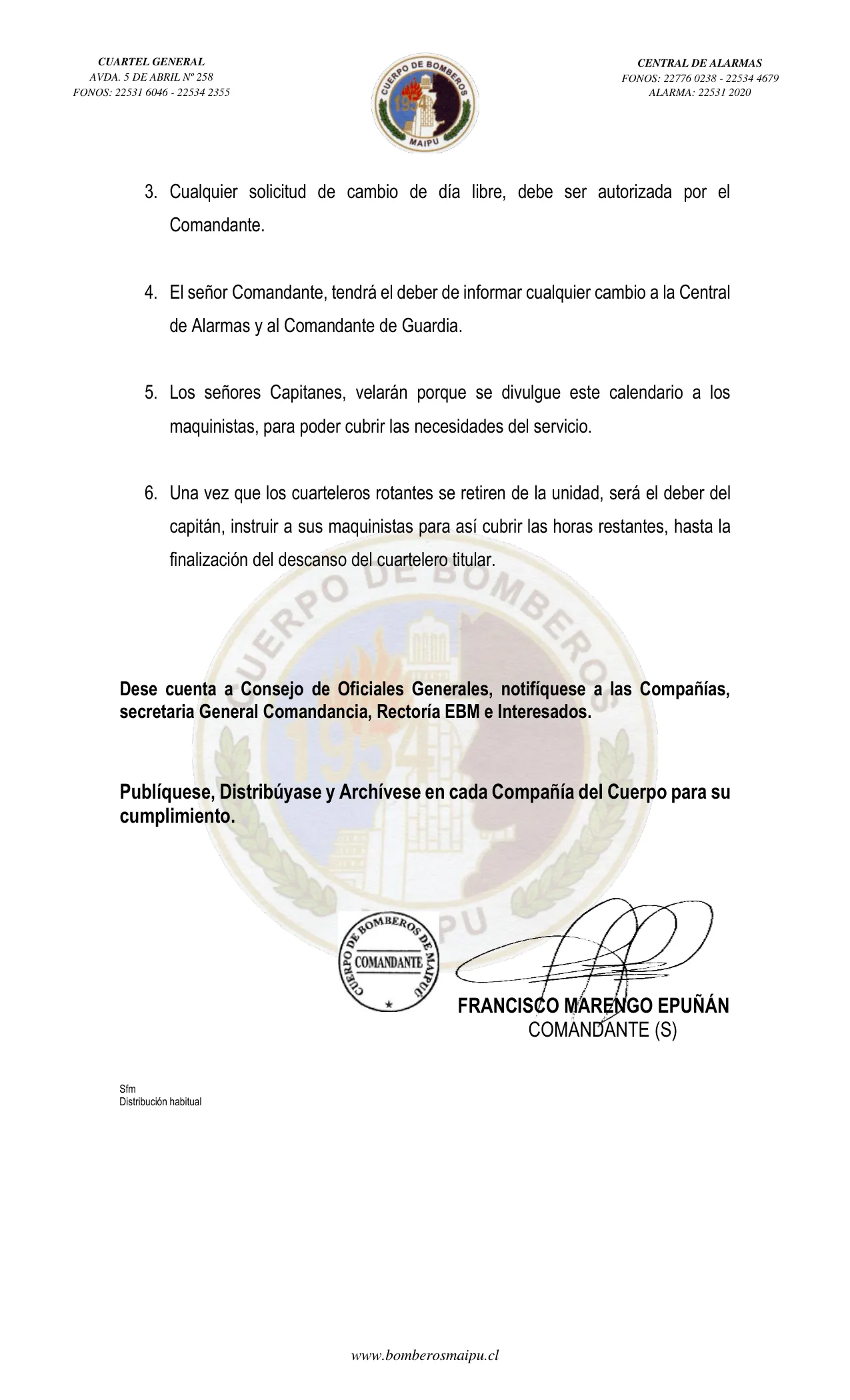 Página 2 de Orden del Día N° 157/2022