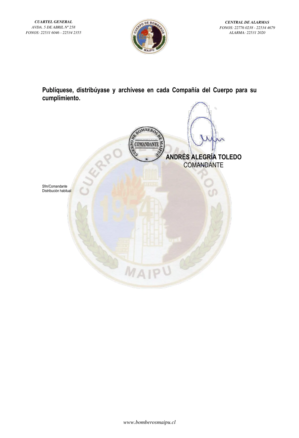 Página 2 de Orden del Día N° 71/2023
