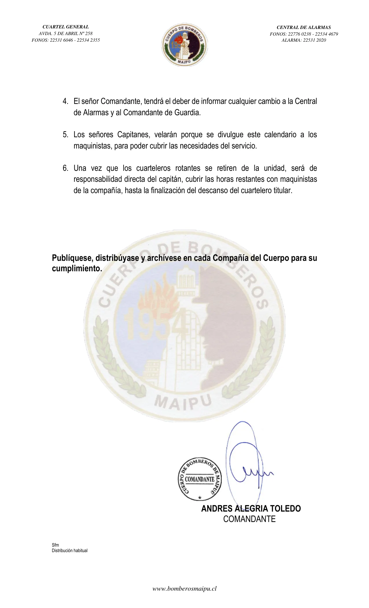 Página 2 de Orden del Día N° 42/2022
