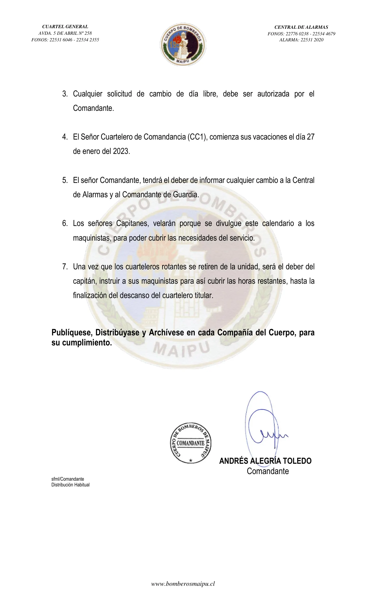 Página 2 de Orden del Día N° 197/2022
