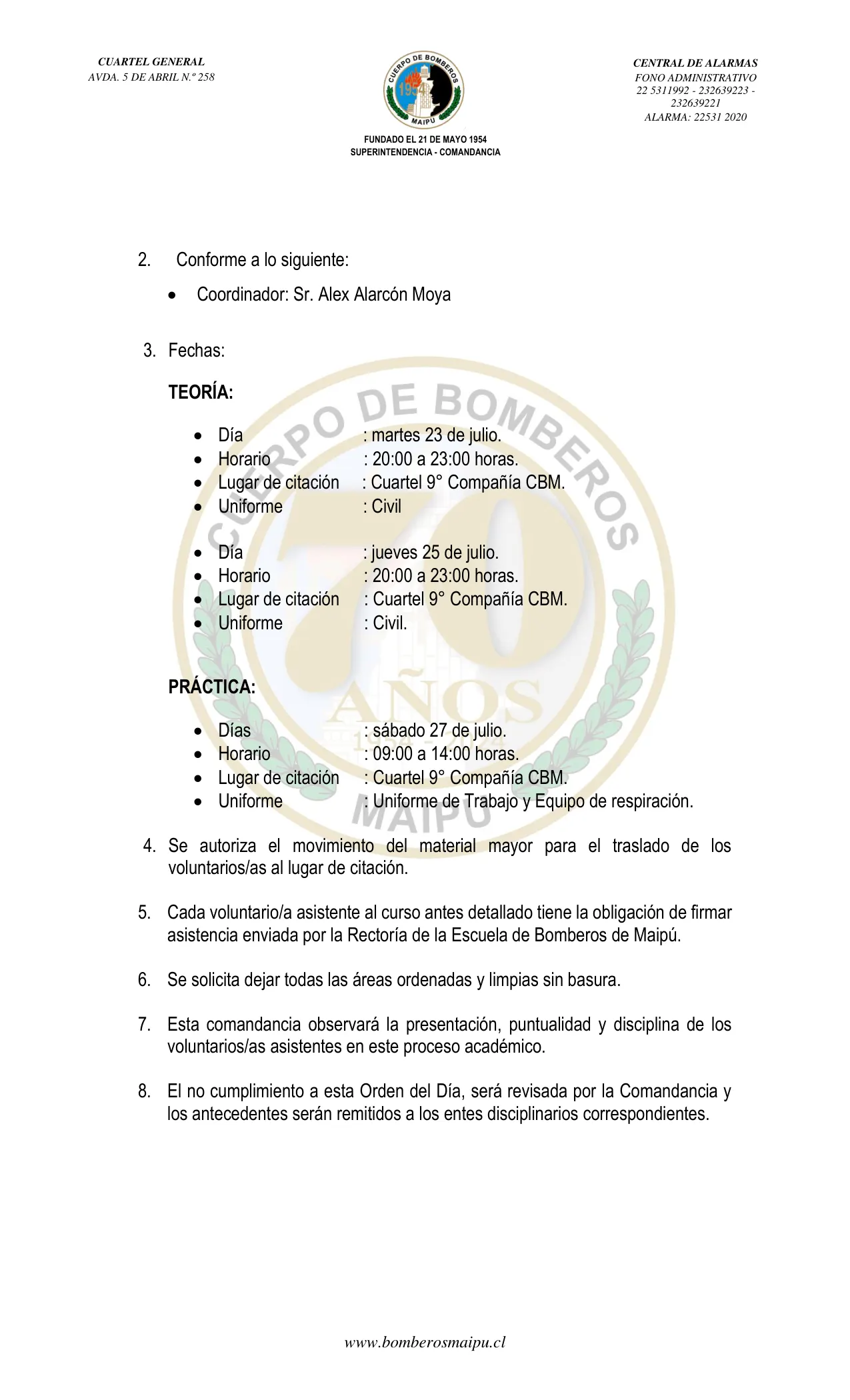 Página 2 de Orden del Día N° 96/2024