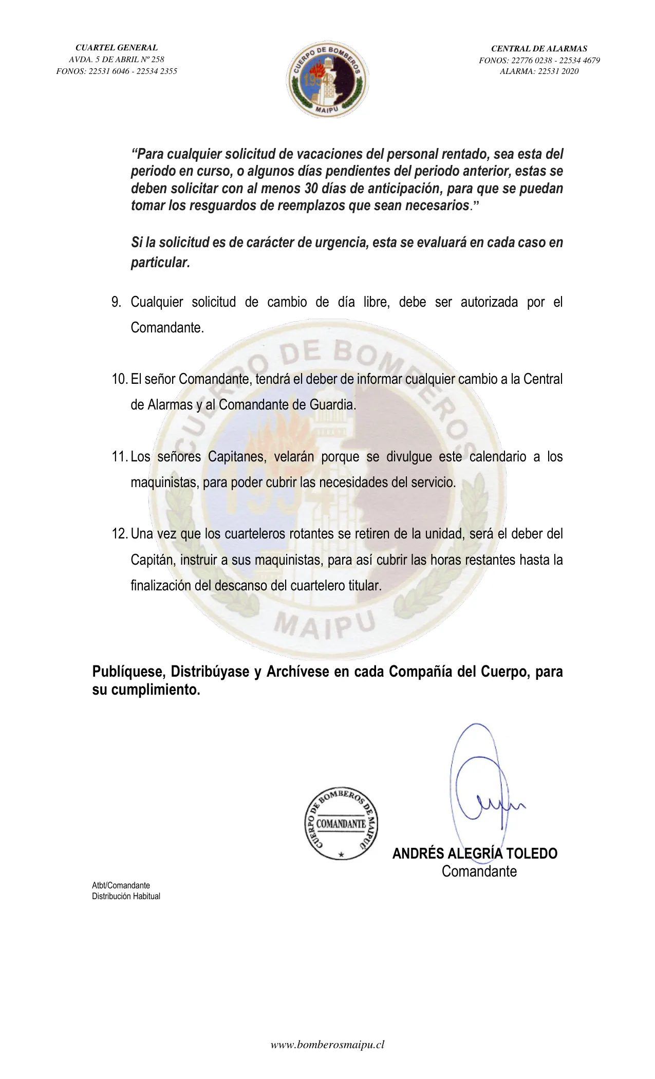 Página 2 de Orden del Día N° 157/2023
