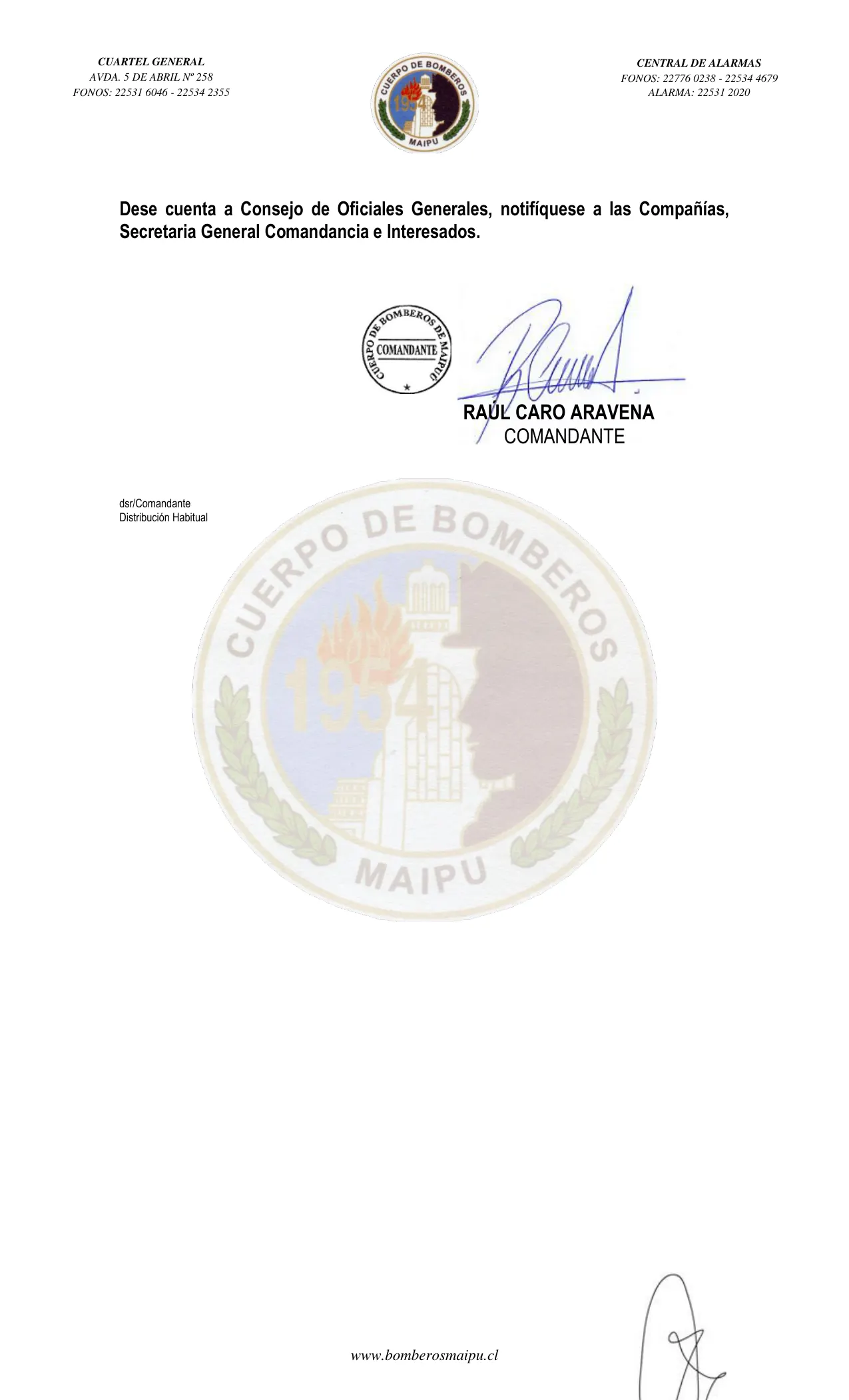Página 2 de Orden del Día N° 22/2021