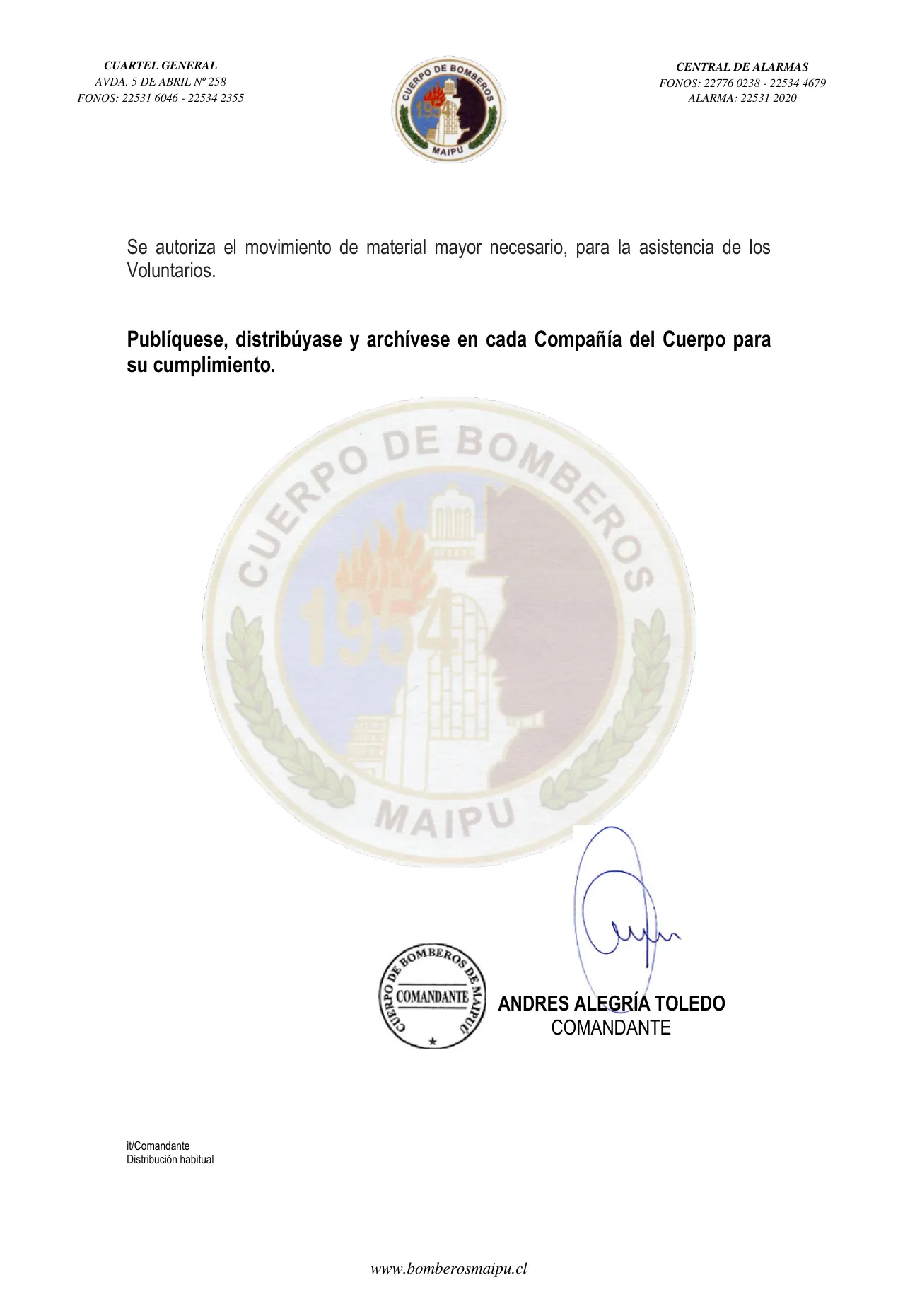 Página 2 de Orden del Día N° 50/2023